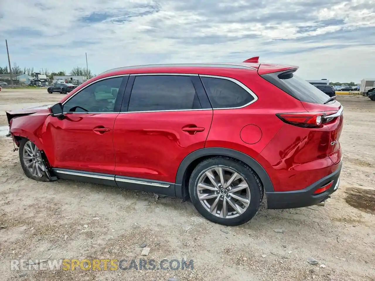 2 fotografías del automóvil dañado JM3TCADY5M0512280 MAZDA CX-9 2021