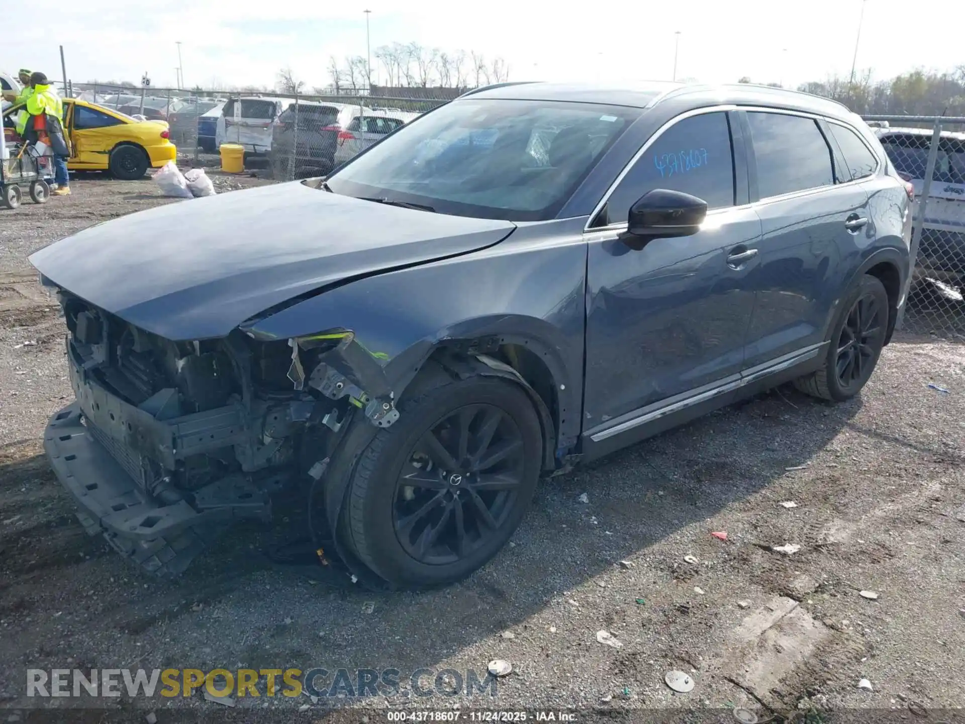 2 fotografías del automóvil dañado JM3TCADY8M0509163 MAZDA CX-9 2021
