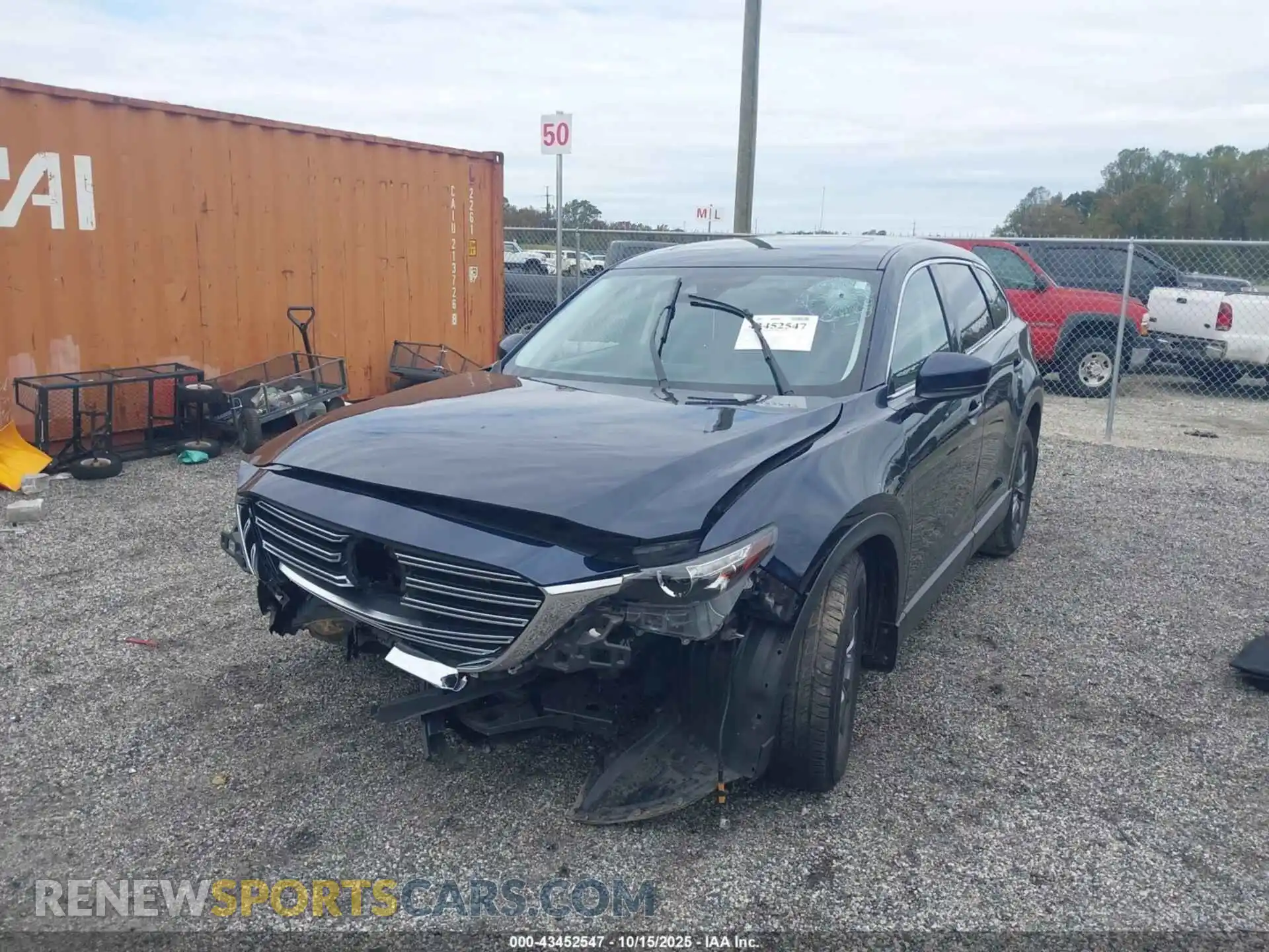 2 Photograph of a damaged car JM3TCBCYXM0521709 MAZDA CX-9 2021