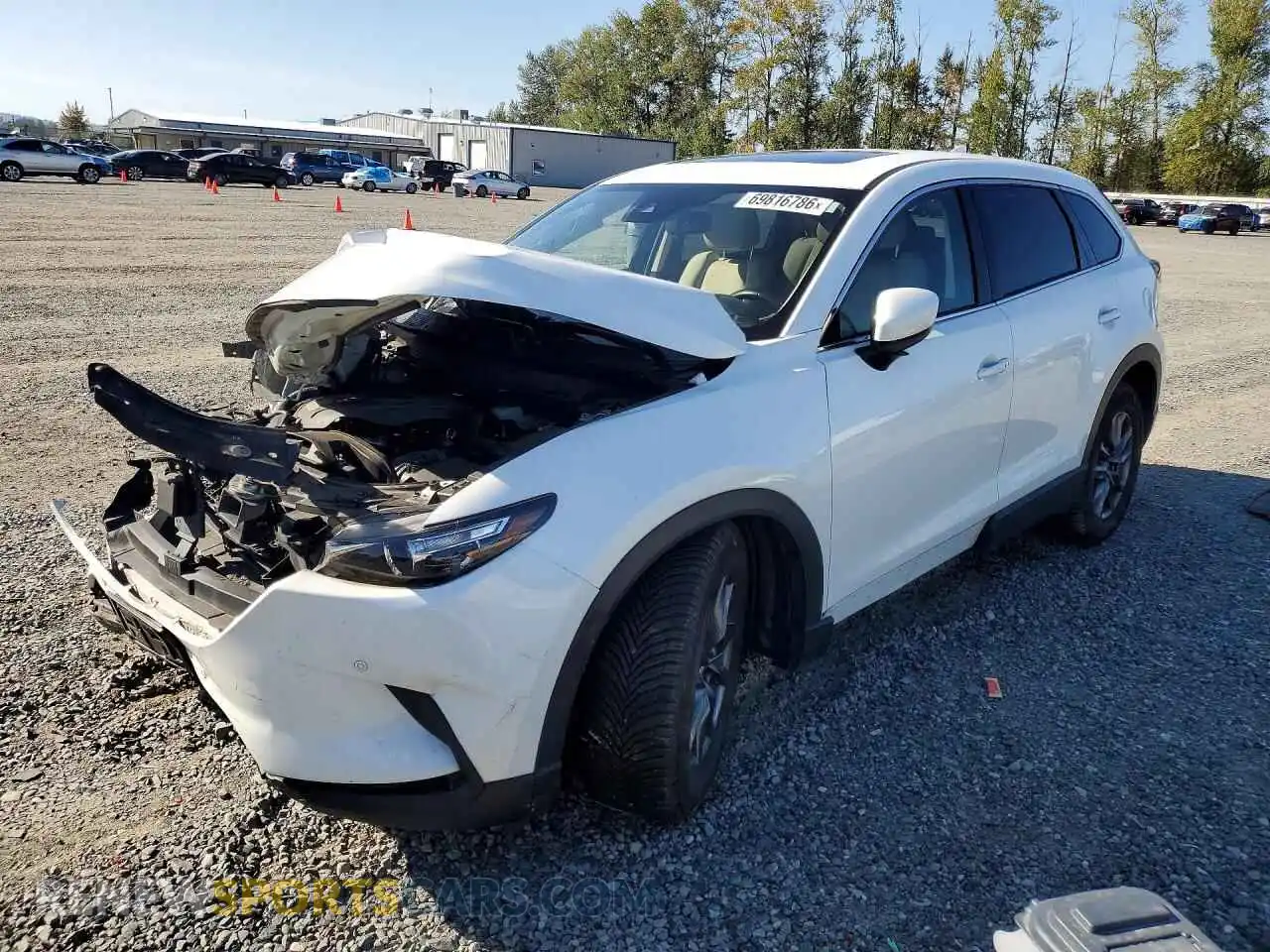 1 Photograph of a damaged car JM3TCBCYXM0537540 MAZDA CX-9 2021