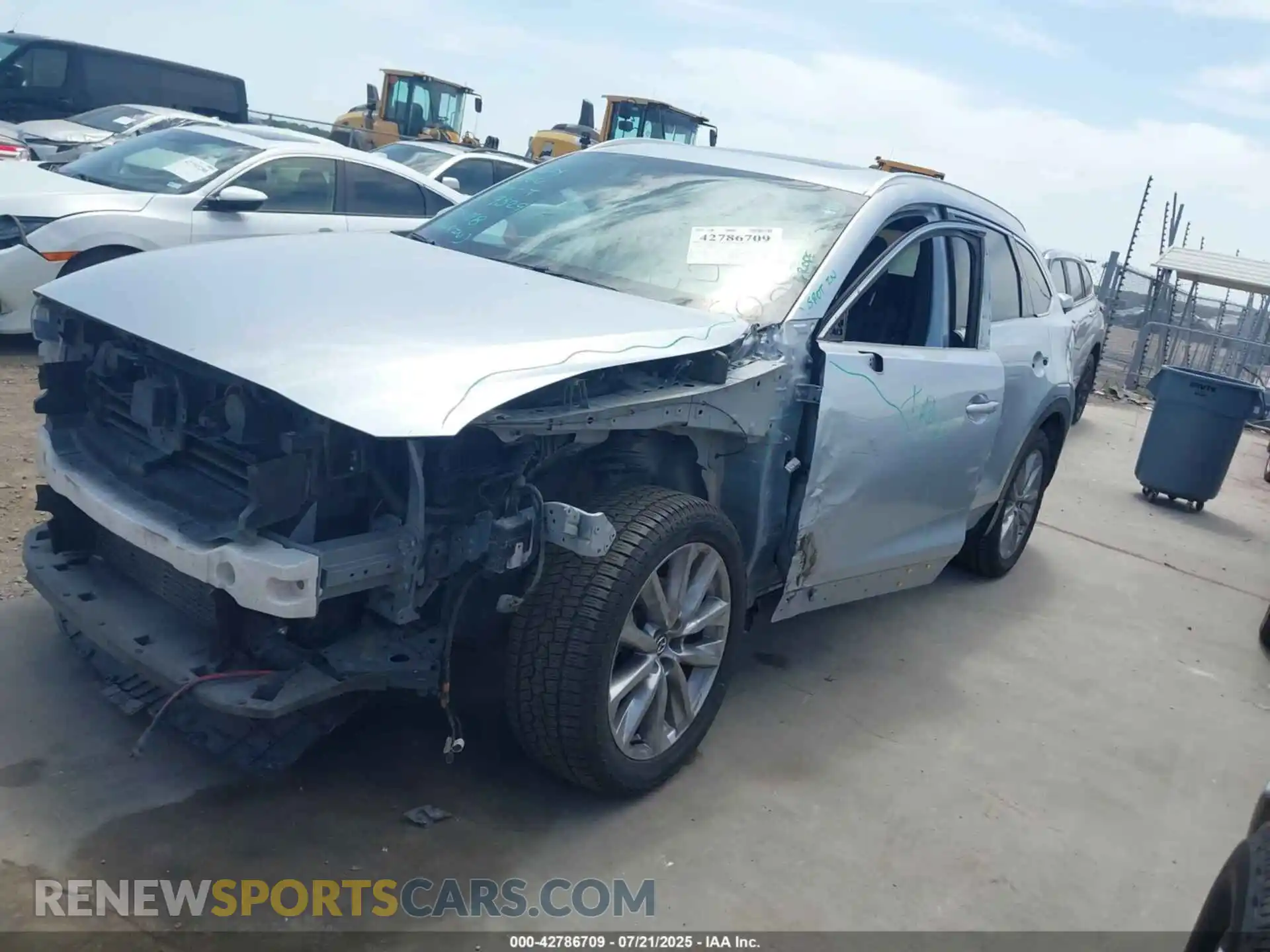 2 Photograph of a damaged car JM3TCBDY2M0523033 MAZDA CX-9 2021