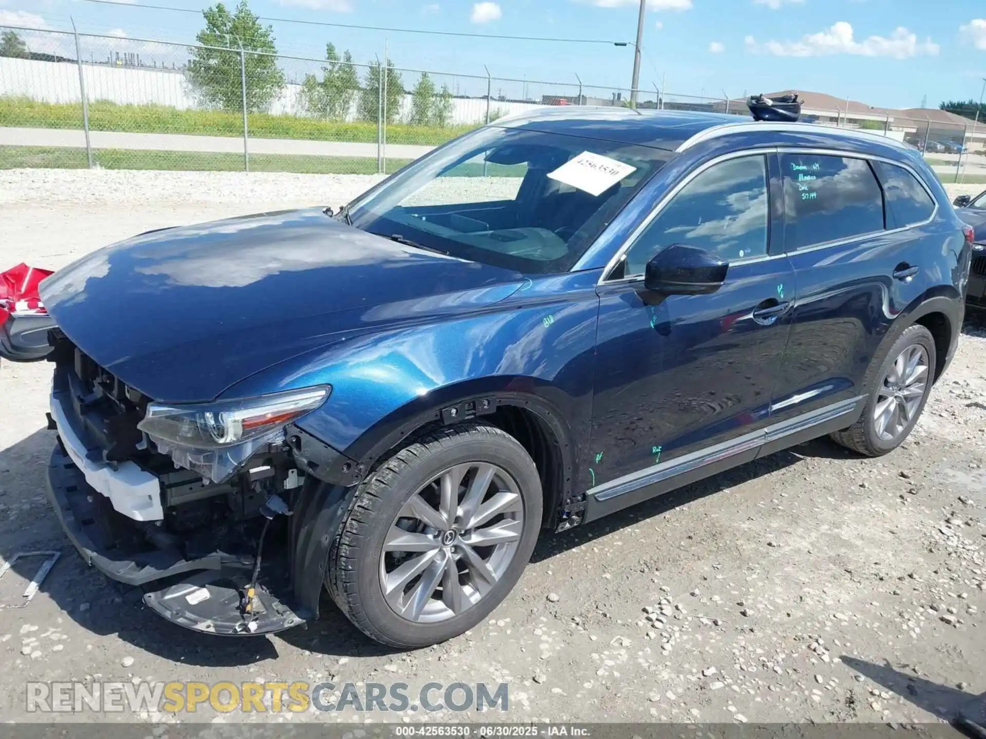 2 Photograph of a damaged car JM3TCBDY4M0513099 MAZDA CX-9 2021