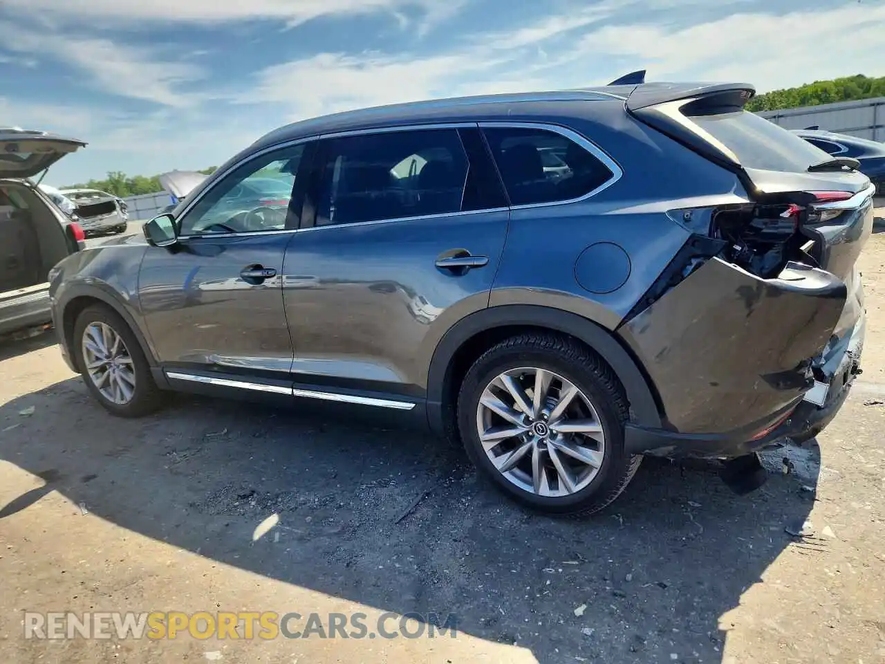 2 fotografías del automóvil dañado JM3TCBDY7M0506776 MAZDA CX-9 2021