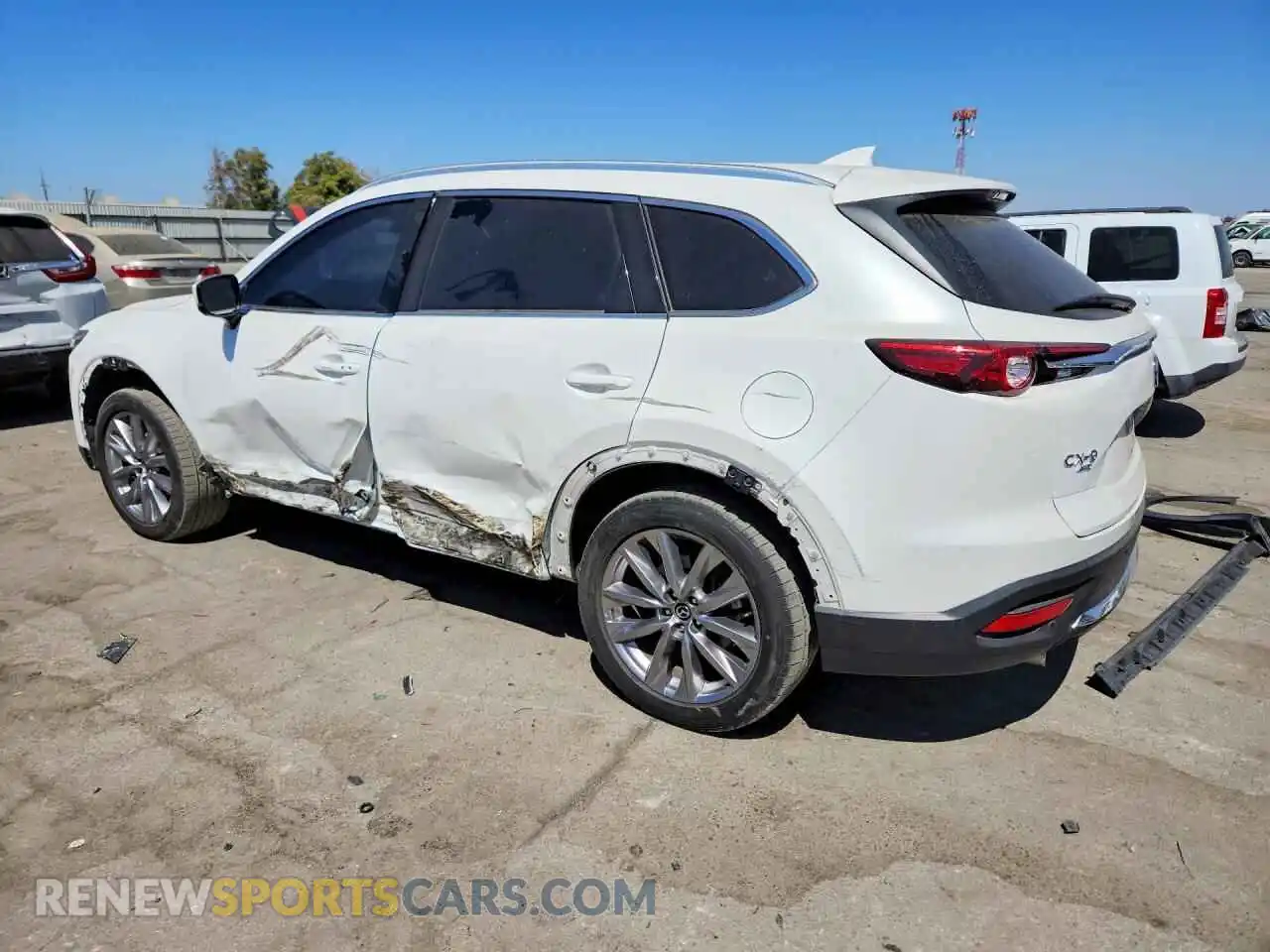 2 fotografías del automóvil dañado JM3TCBDY7M0508446 MAZDA CX-9 2021