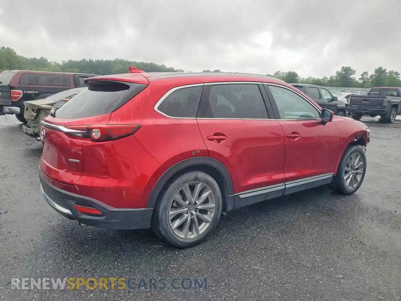 3 fotografías del automóvil dañado JM3TCBDY7M0522881 MAZDA CX-9 2021