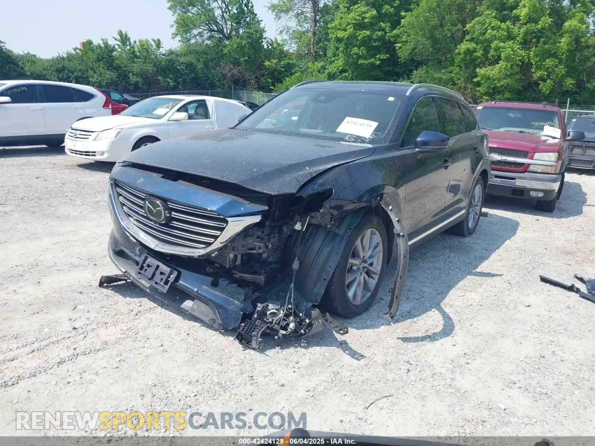 2 fotografías del automóvil dañado JM3TCBDY7M0536005 MAZDA CX-9 2021