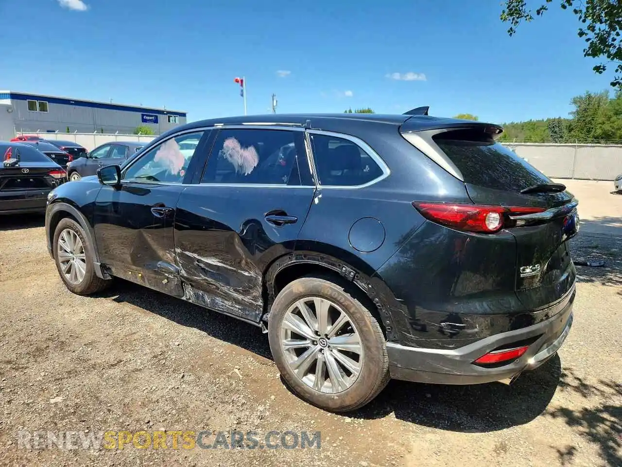 2 fotografías del automóvil dañado JM3TCBEY0M0539925 MAZDA CX-9 2021