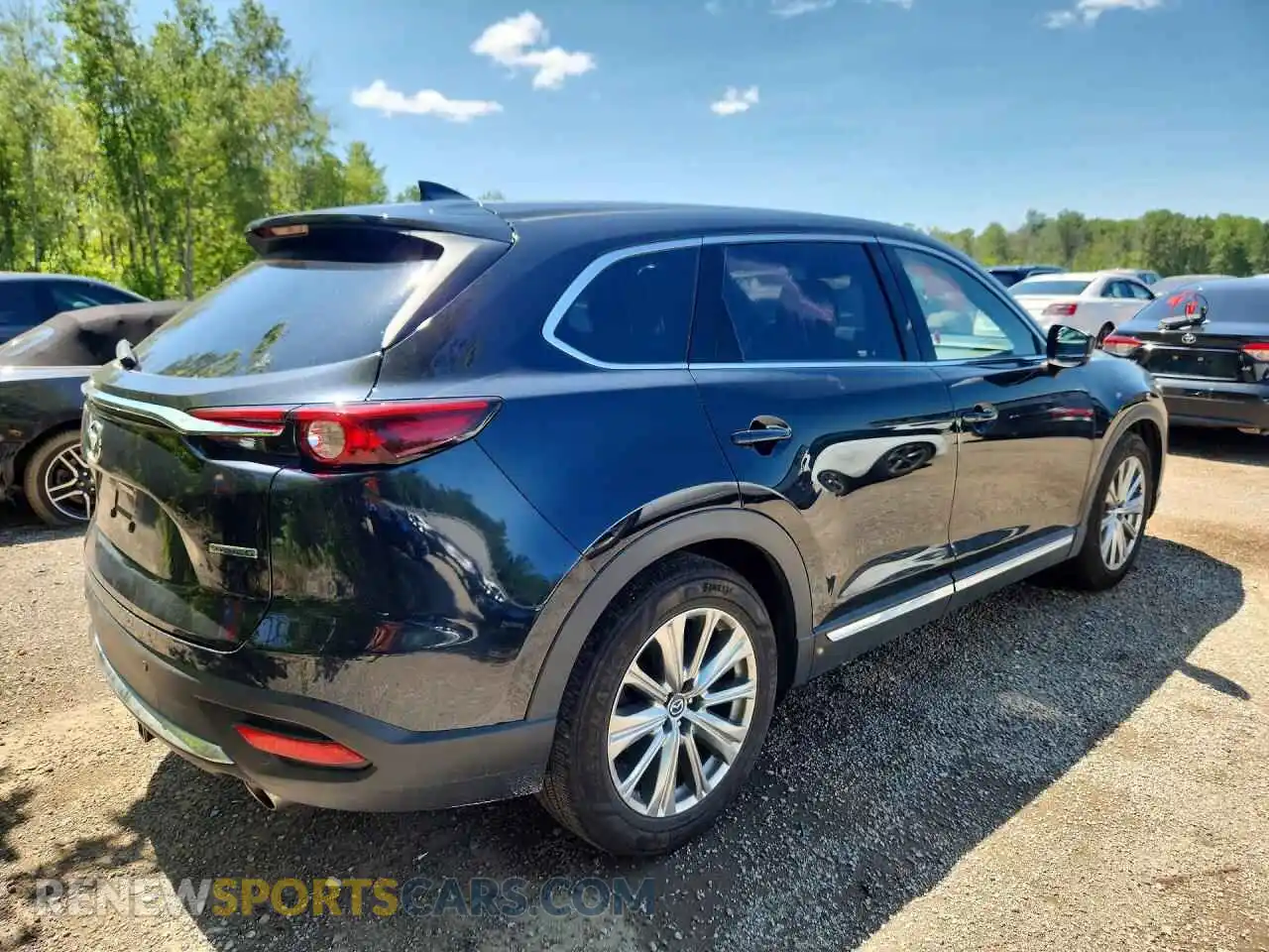 3 fotografías del automóvil dañado JM3TCBEY0M0539925 MAZDA CX-9 2021