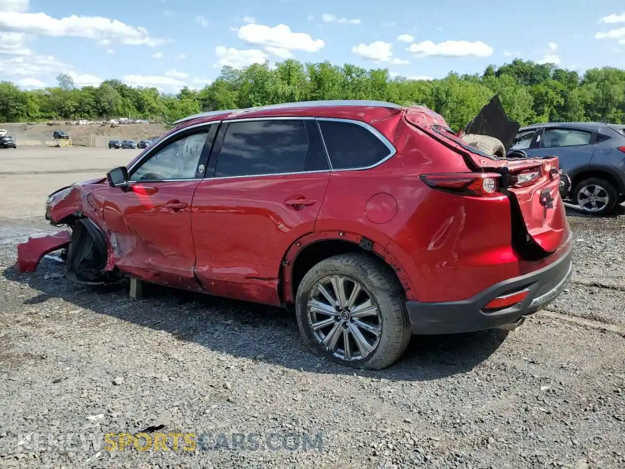 2 Photograph of a damaged car JM3TCBEY9M0541995 MAZDA CX-9 2021