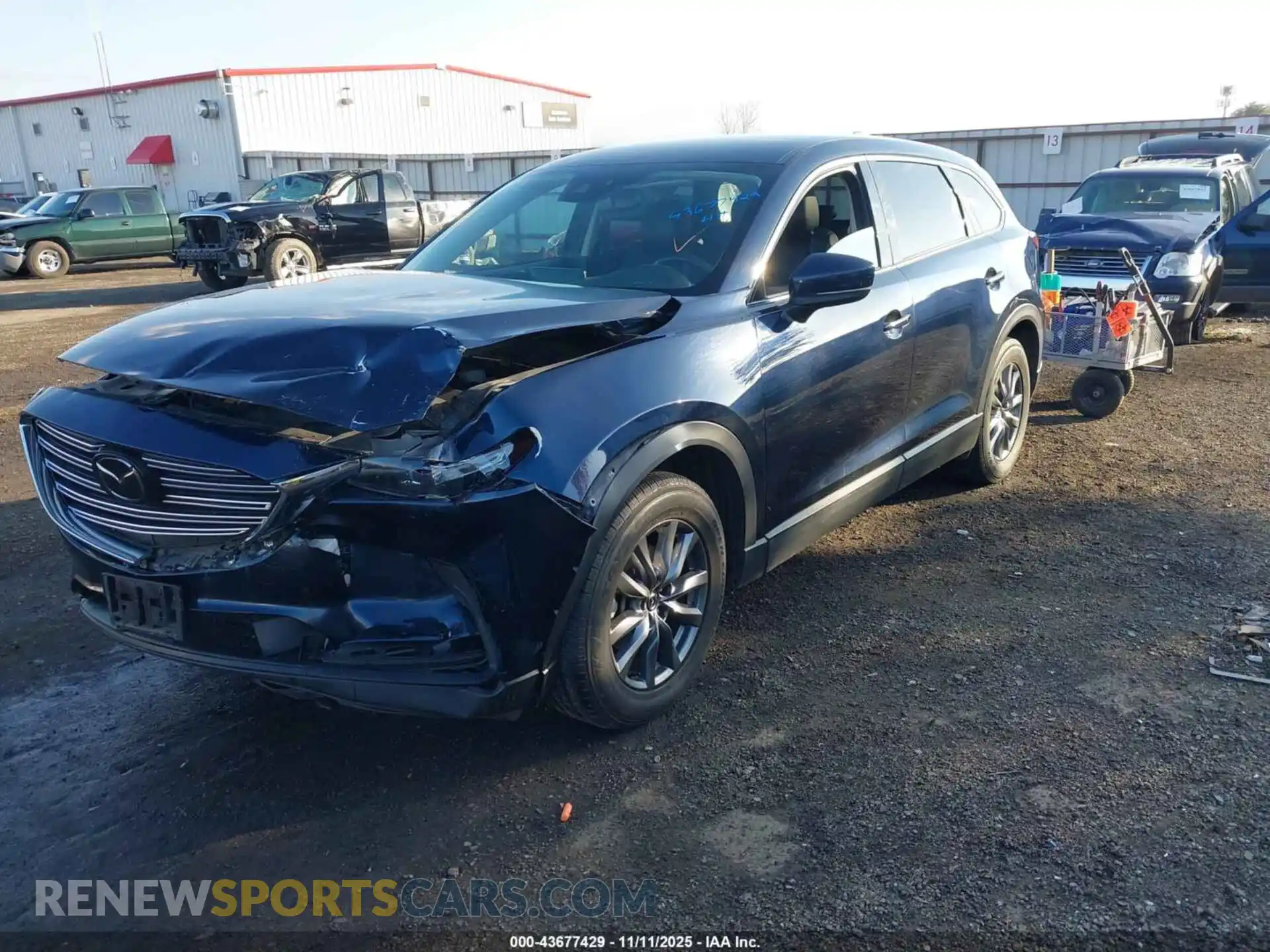 2 Photograph of a damaged car JM3TCBCY9N0607577 MAZDA CX-9 2022