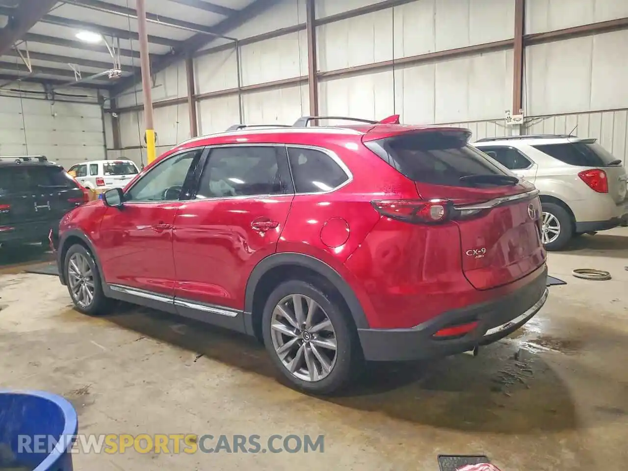 2 fotografías del automóvil dañado JM3TCBDYXN0610308 MAZDA CX-9 2022