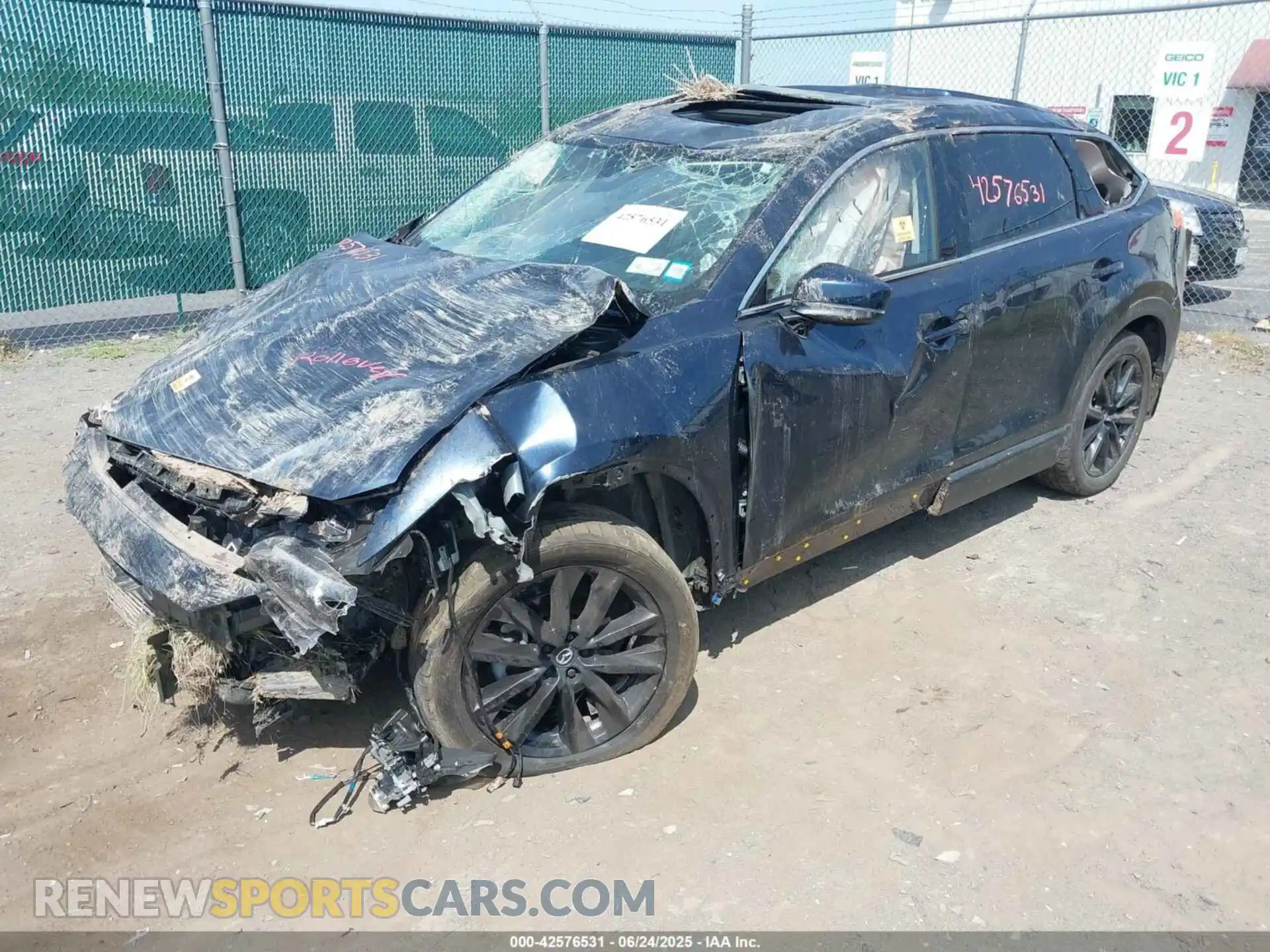 2 Photograph of a damaged car JM3TCBAY3P0637700 MAZDA CX-9 2023