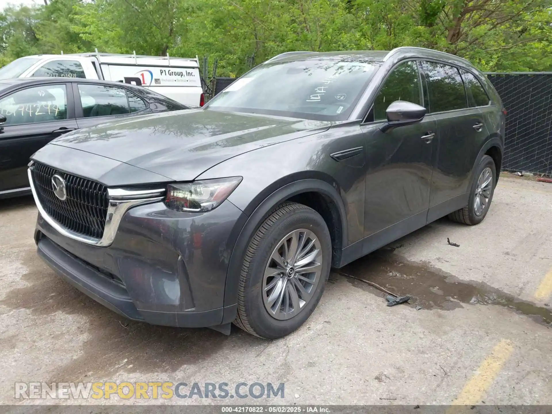 2 fotografías del automóvil dañado JM3KKCHD3R1161534 MAZDA CX-90 2024