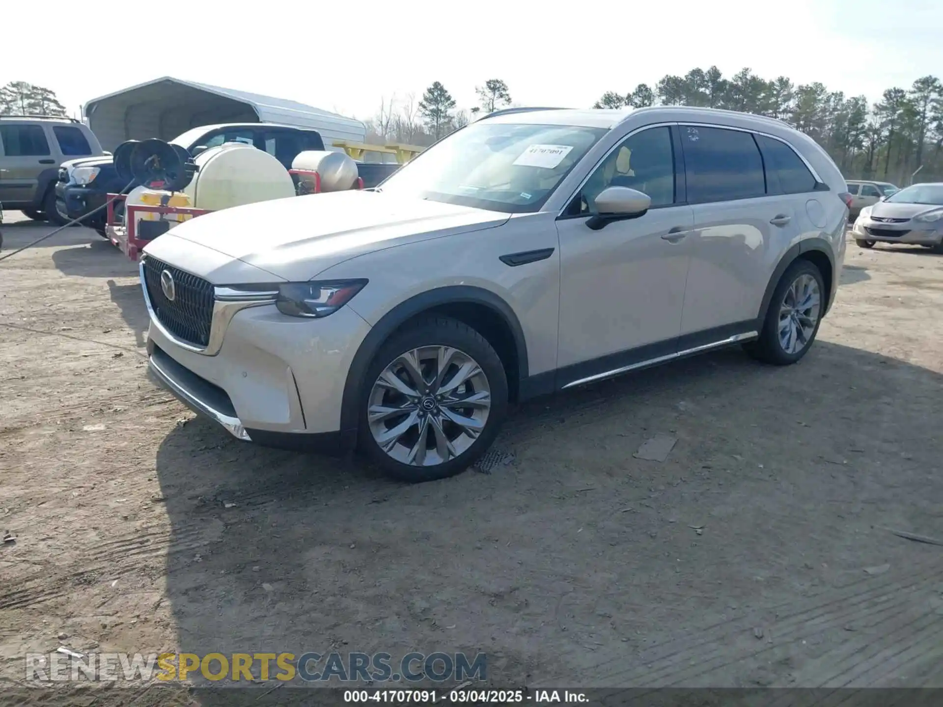 2 Photograph of a damaged car JM3KKDHD4R1163122 MAZDA CX-90 2024