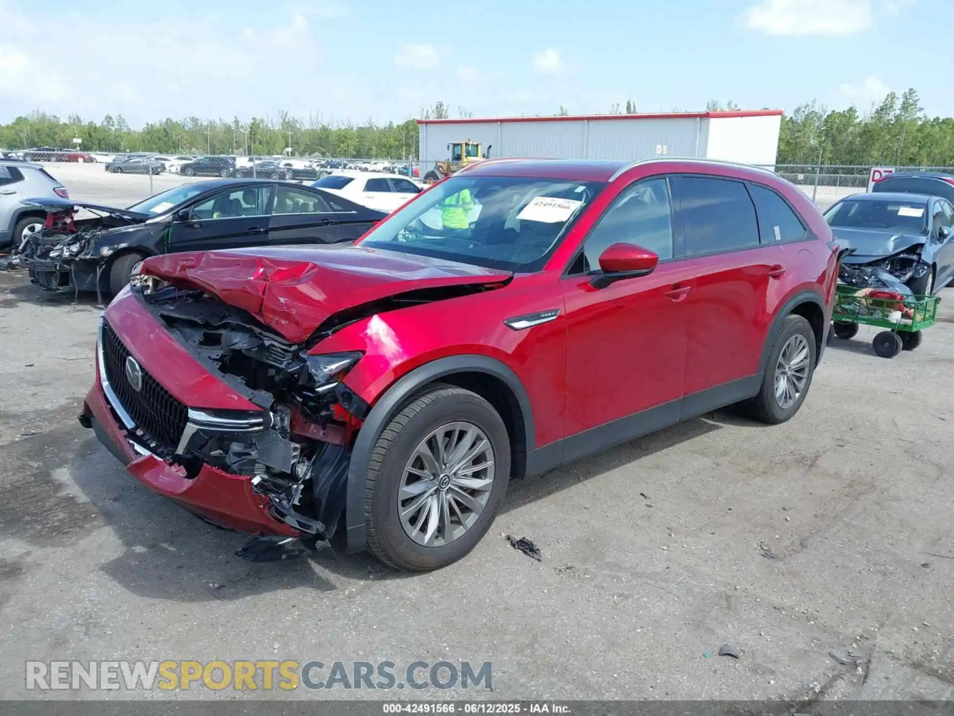 2 fotografías del automóvil dañado JM3KKBHA7R1131940 MAZDA CX-90 PHEV 2024