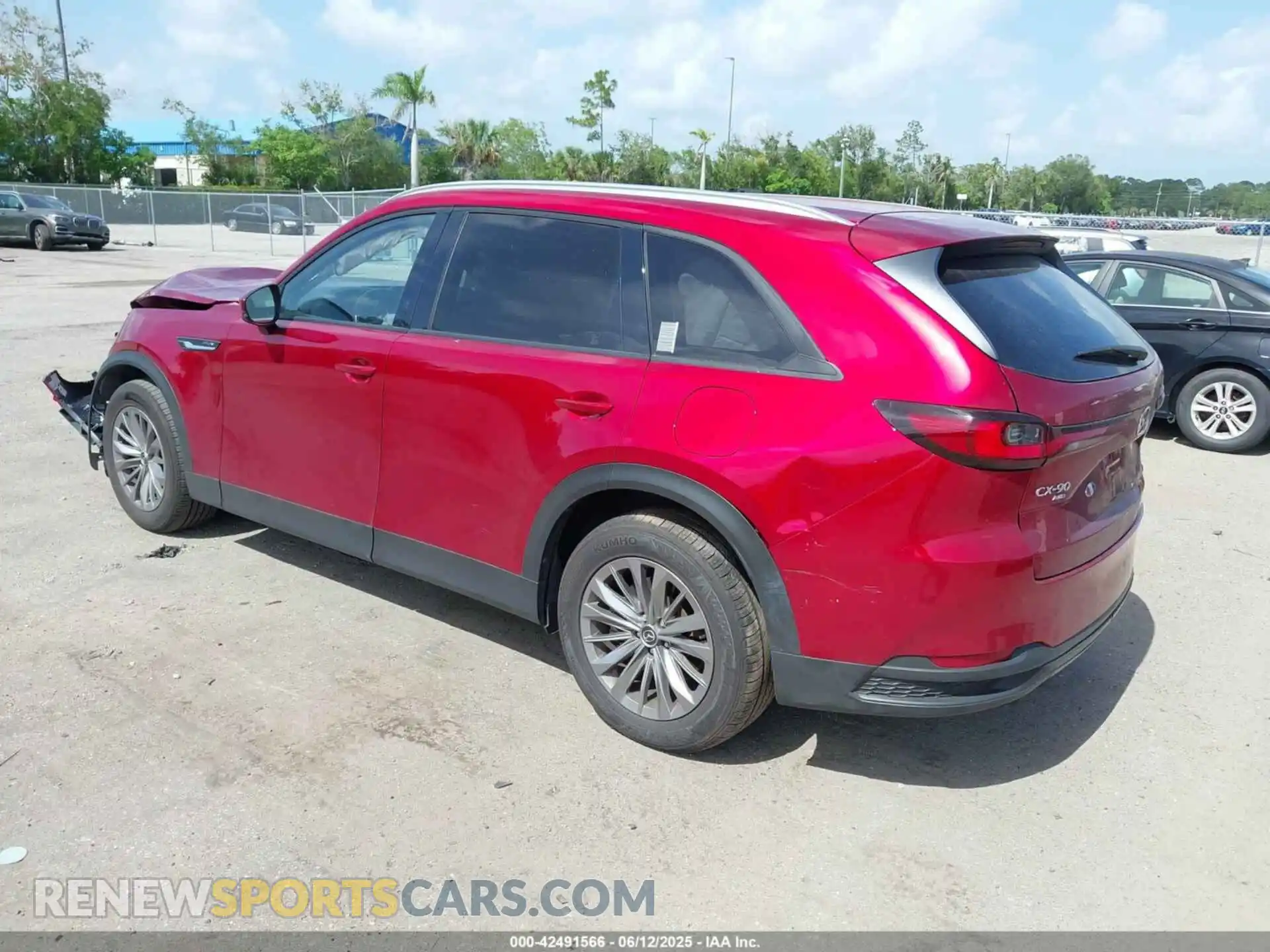 3 fotografías del automóvil dañado JM3KKBHA7R1131940 MAZDA CX-90 PHEV 2024