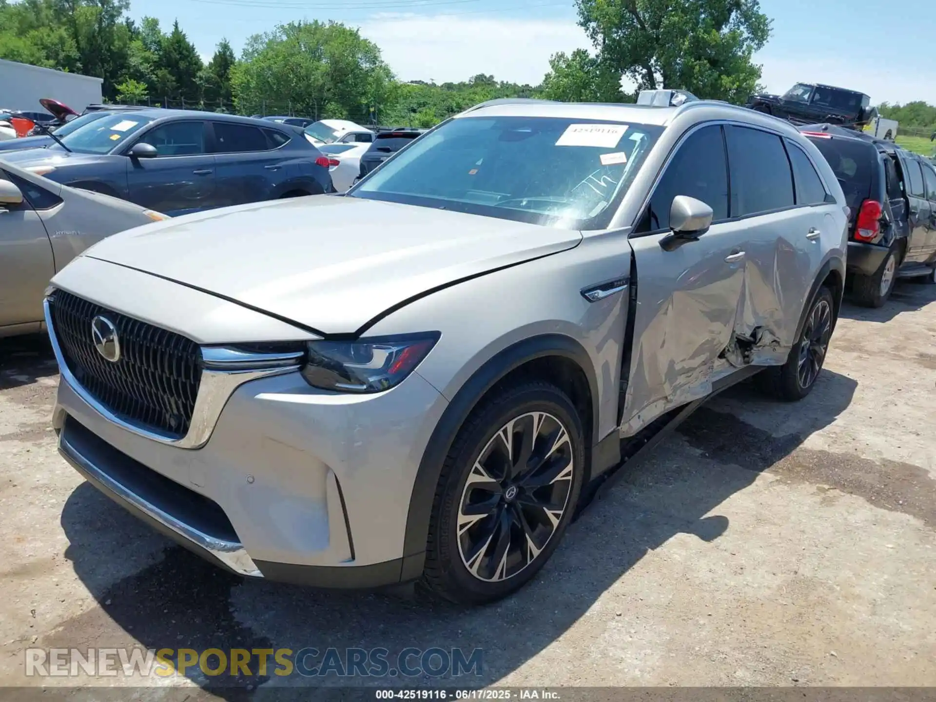 2 Photograph of a damaged car JM3KKDHAXR1102735 MAZDA CX-90 PHEV 2024