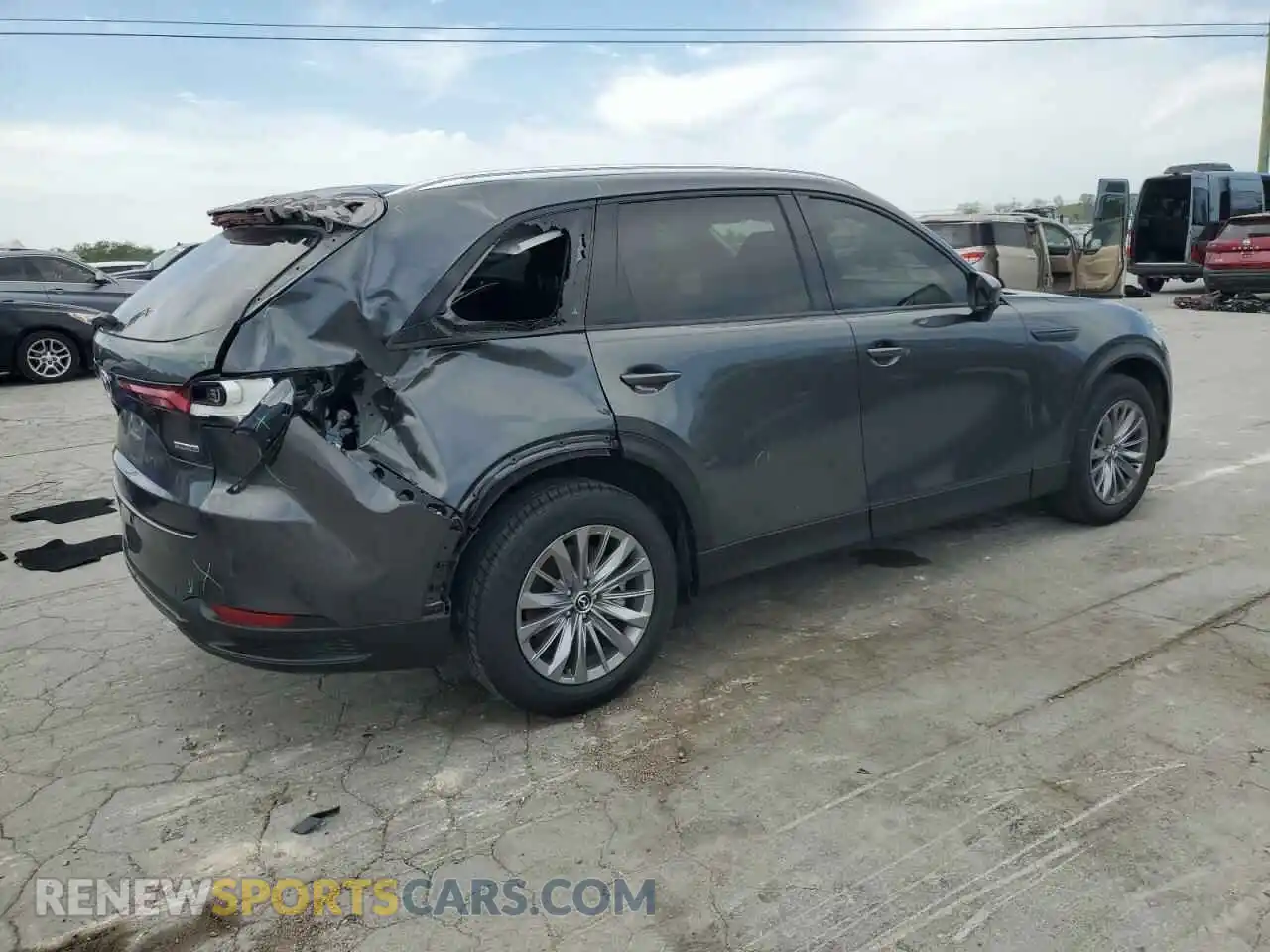 3 Фотография поврежденного автомобиля JM3KKCHD9R1116999 MAZDA CX-90 PREF 2024