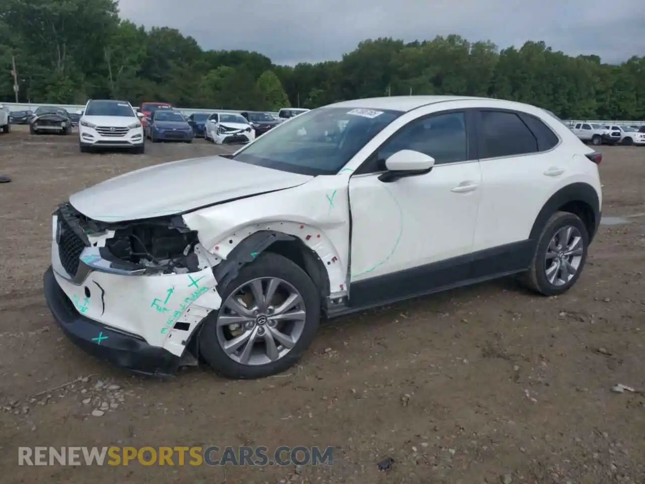 1 Photograph of a damaged car 3MVDMABL9MM221777 MAZDA CX30 2021