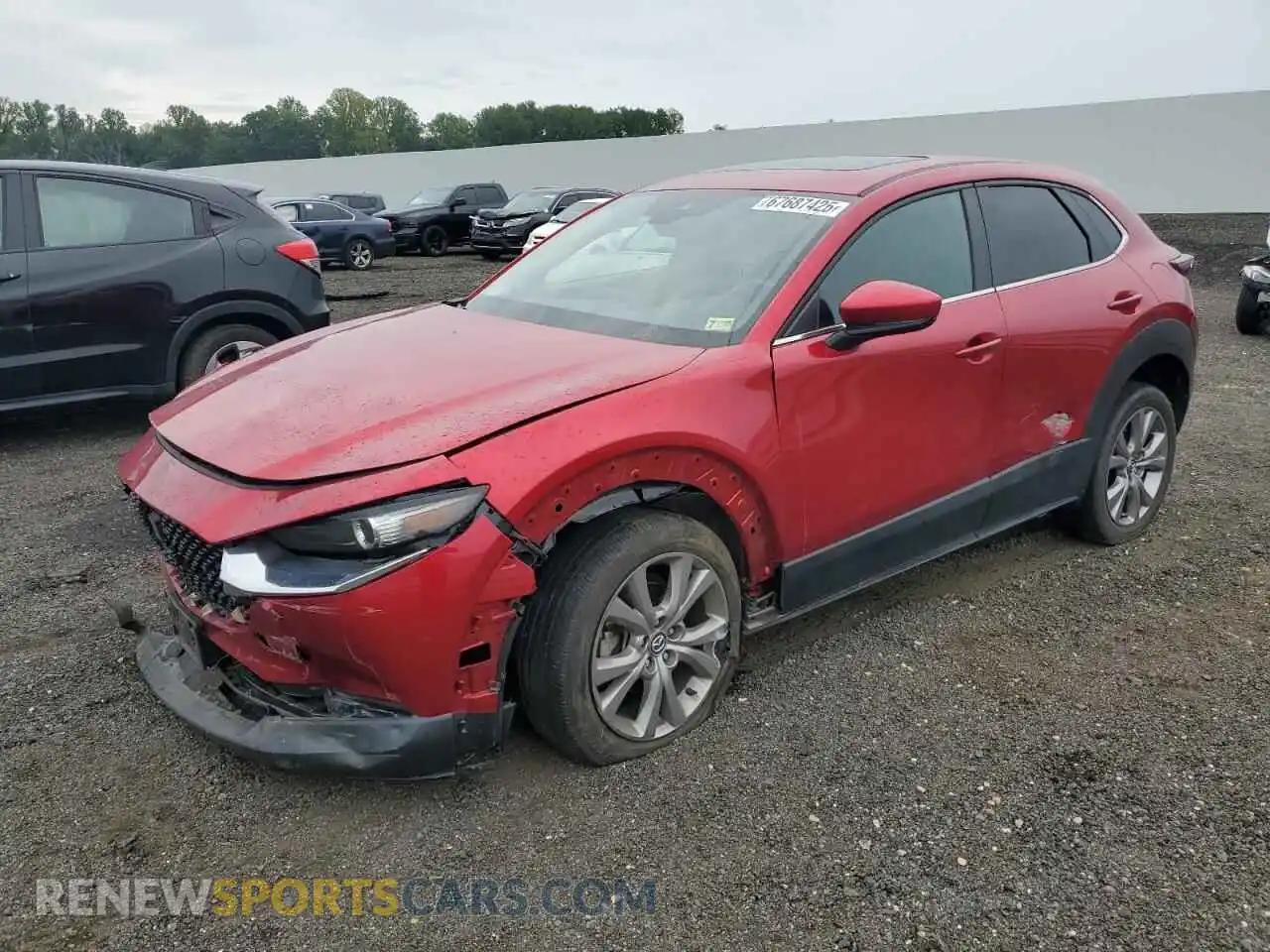 1 Photograph of a damaged car 3MVDMBCL2MM244757 MAZDA CX30 2021