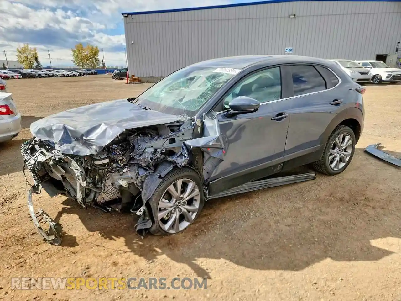 1 Photograph of a damaged car 3MVDMBCL5MM250049 MAZDA CX30 2021