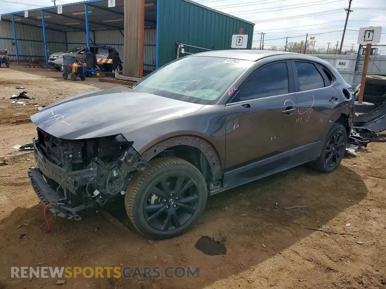 1 Photograph of a damaged car 3MVDMBCL7MM200169 MAZDA CX30 2021