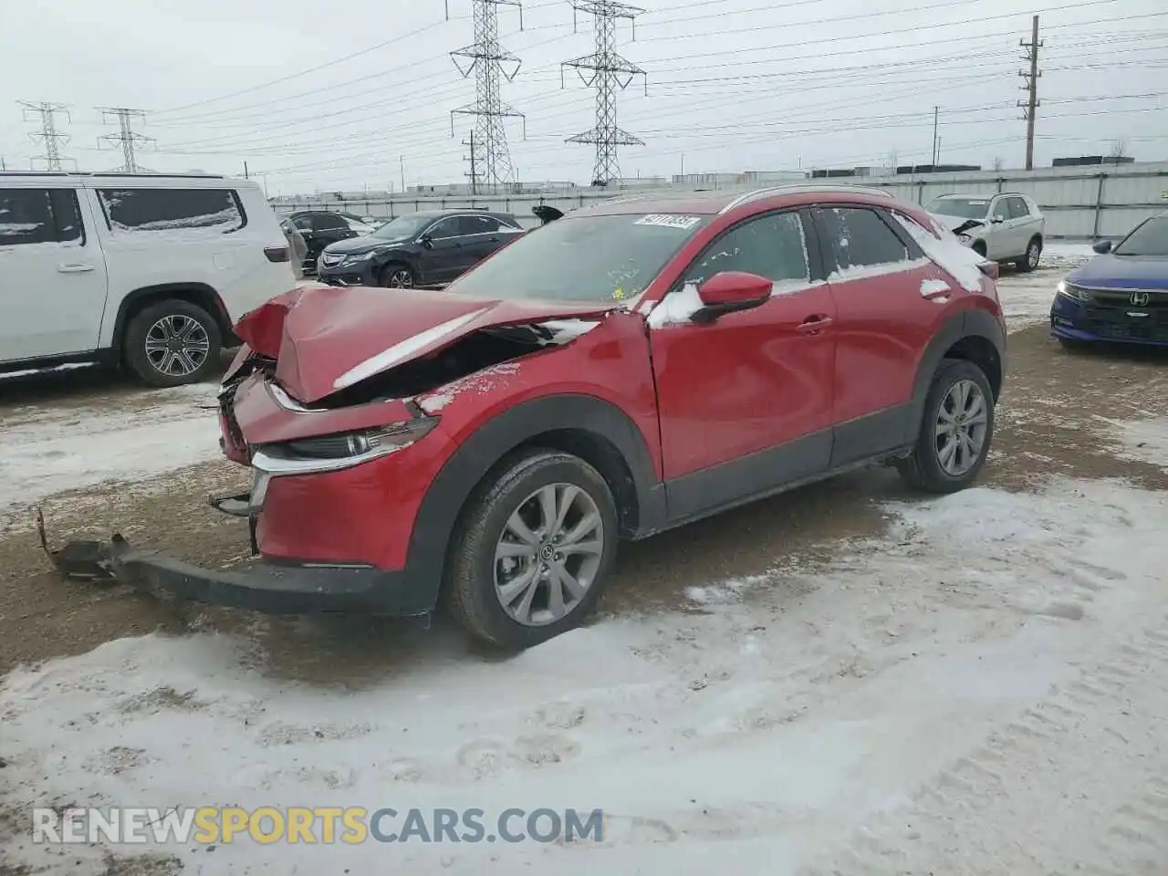 1 Photograph of a damaged car 3MVDMBDL1MM317468 MAZDA CX30 2021