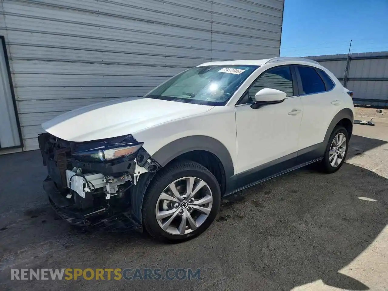 1 Photograph of a damaged car 3MVDMBCL1NM409568 MAZDA CX30 2022