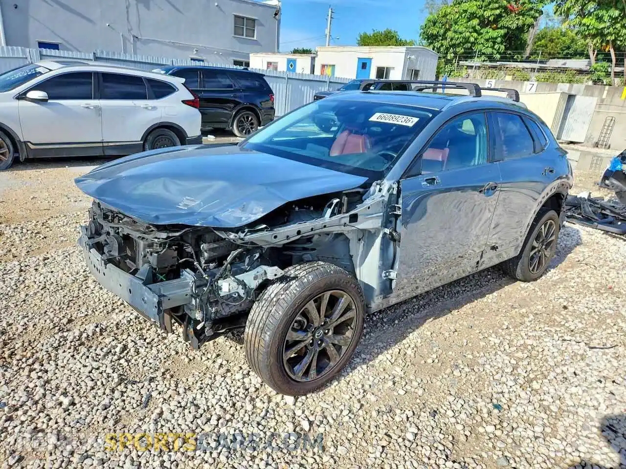 1 Photograph of a damaged car 3MVDMBCL4NM405756 MAZDA CX30 2022