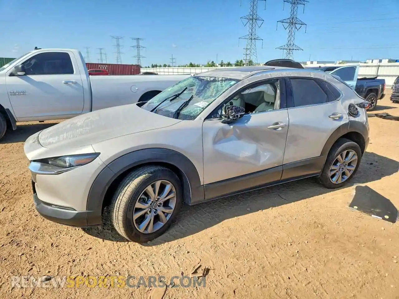1 Photograph of a damaged car 3MVDMBDL4NM456284 MAZDA CX30 2022