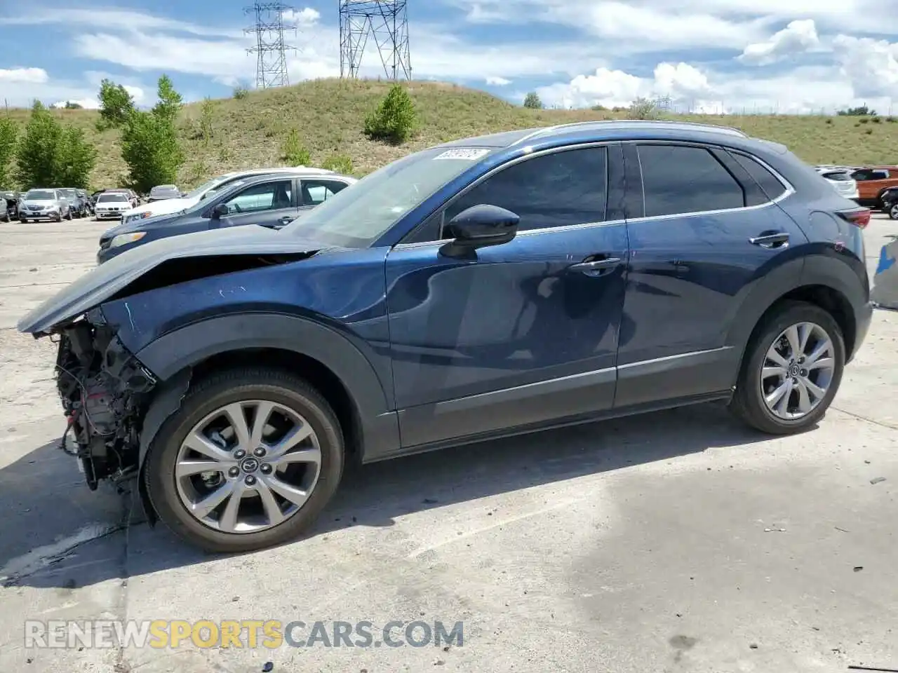1 Photograph of a damaged car 3MVDMBDL9NM446527 MAZDA CX30 2022