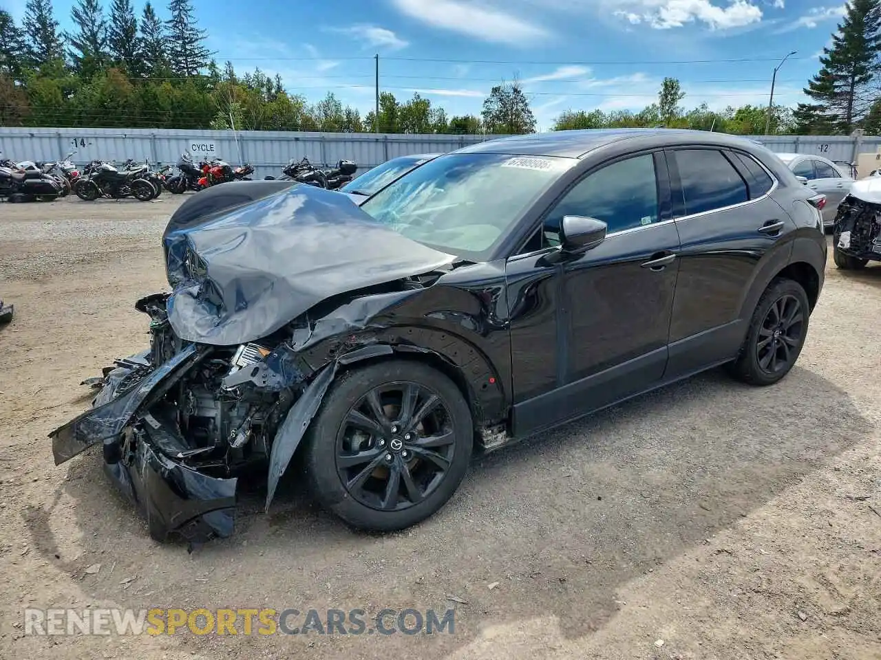 1 Photograph of a damaged car 3MVDMBDY5NM418588 MAZDA CX30 2022