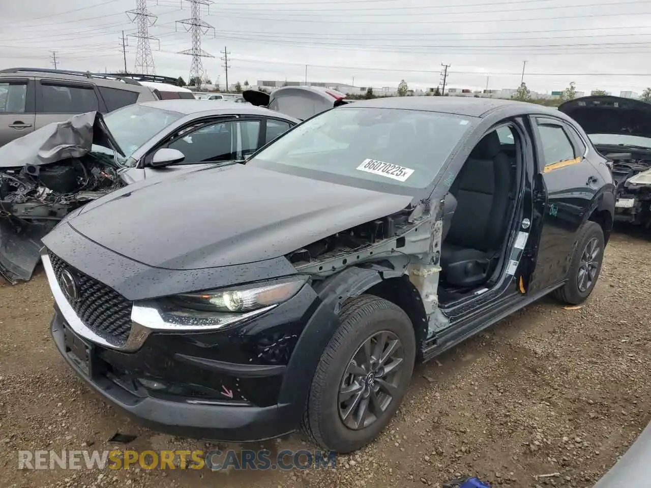 1 Photograph of a damaged car 3MVDMBAM3PM534943 MAZDA CX30 2023