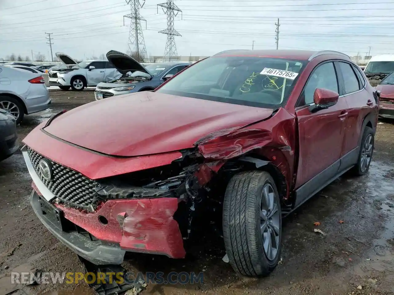 1 Photograph of a damaged car 3MVDMBBM2PM553921 MAZDA CX30 2023