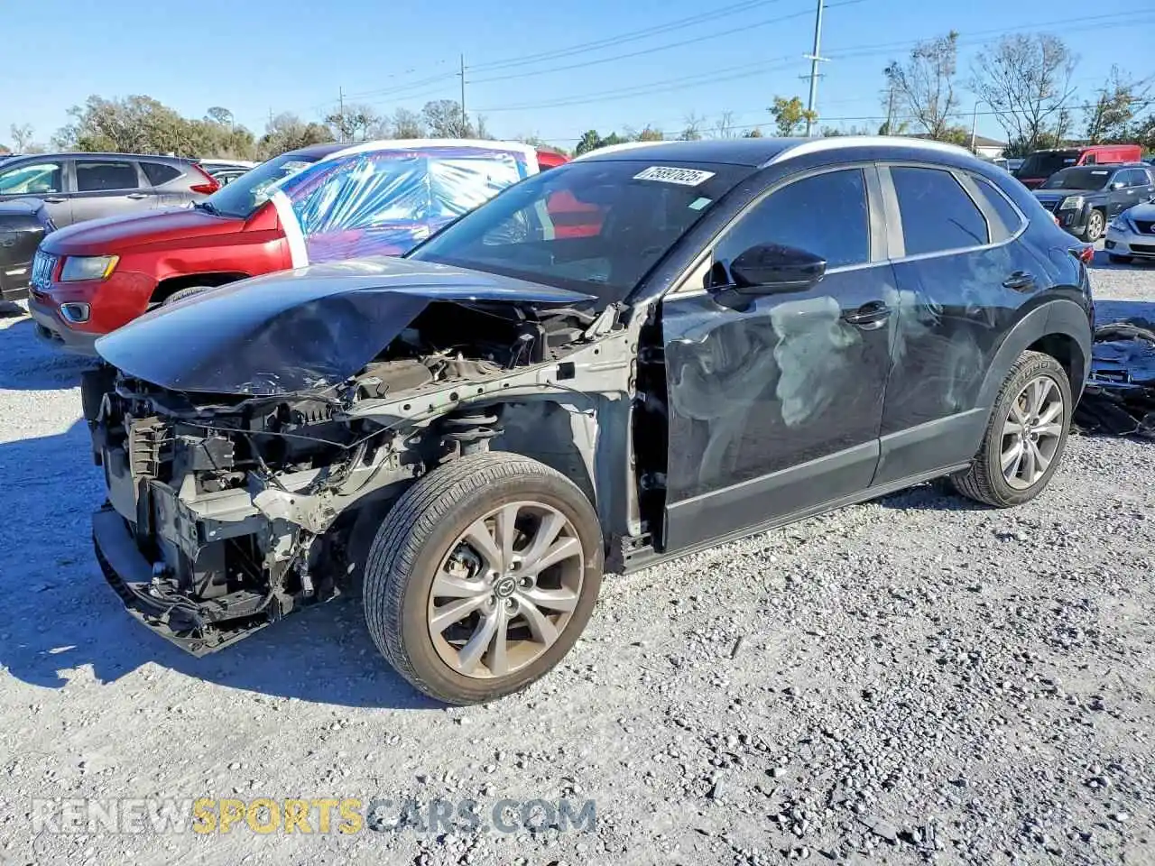 1 Photograph of a damaged car 3MVDMBBMXPM529009 MAZDA CX30 2023