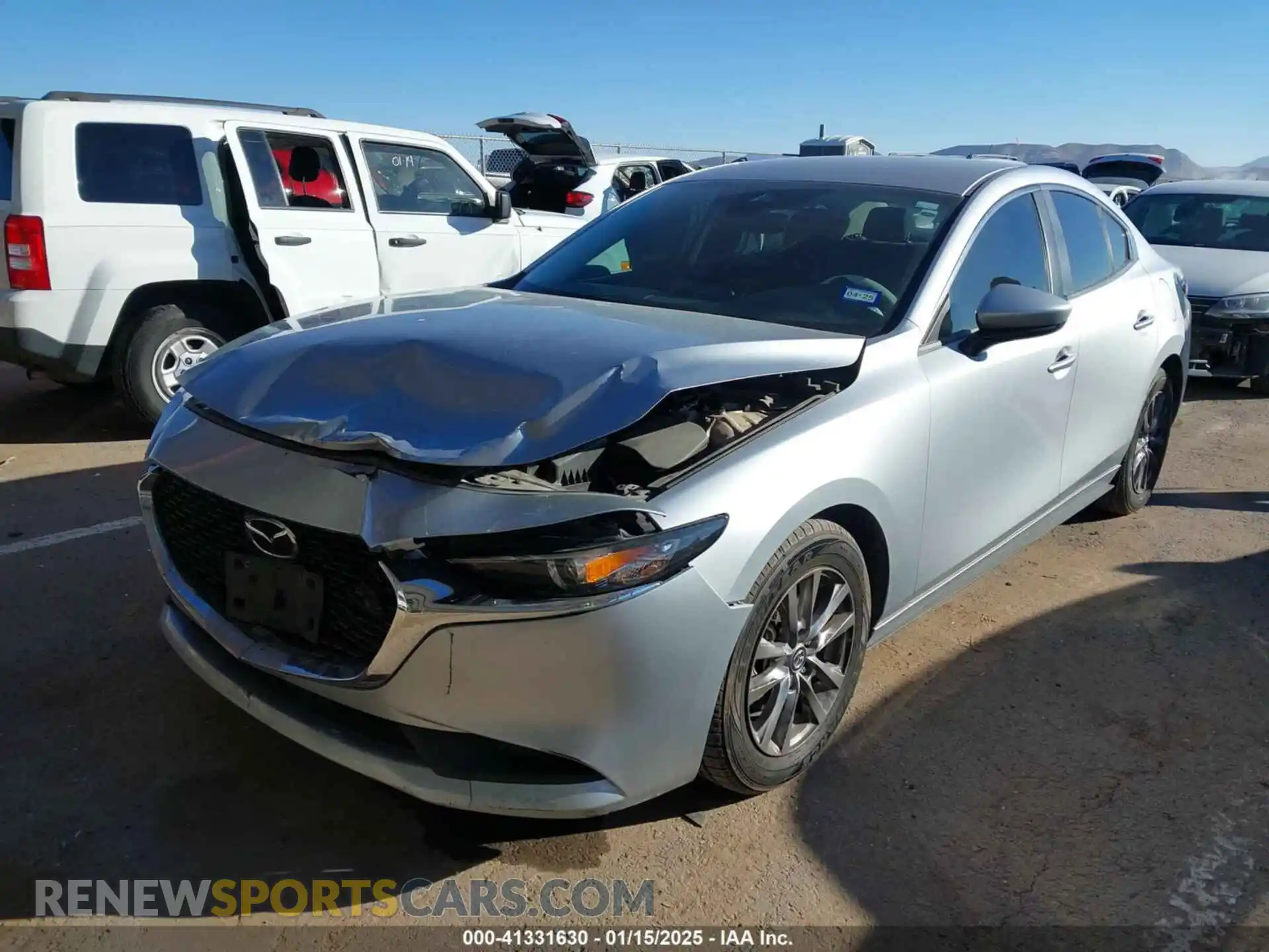 2 Photograph of a damaged car JM1BPAA71M1332857 MAZDA MAZDA3 2021