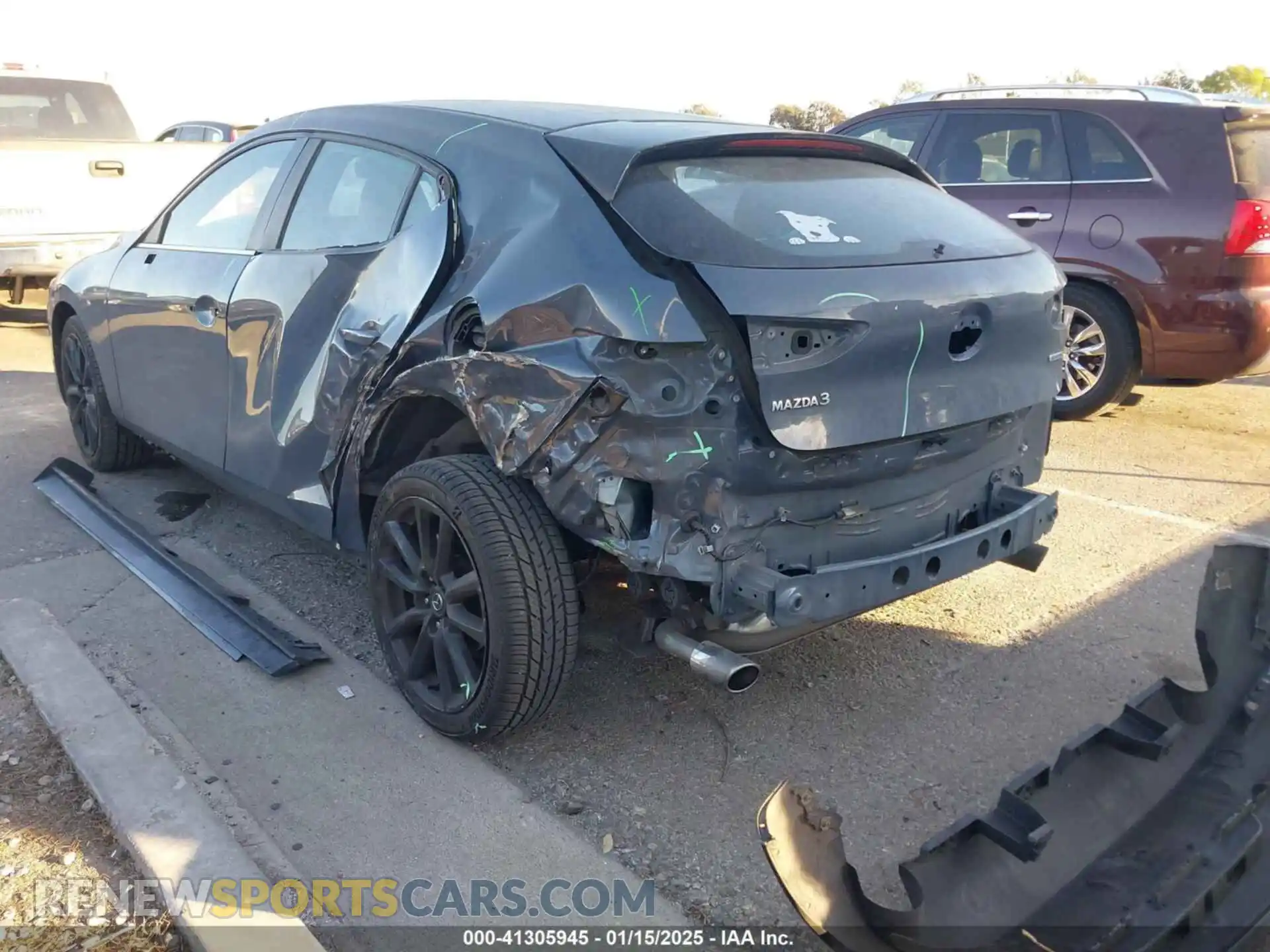 3 Photograph of a damaged car JM1BPALL9N1506296 MAZDA MAZDA3 2022