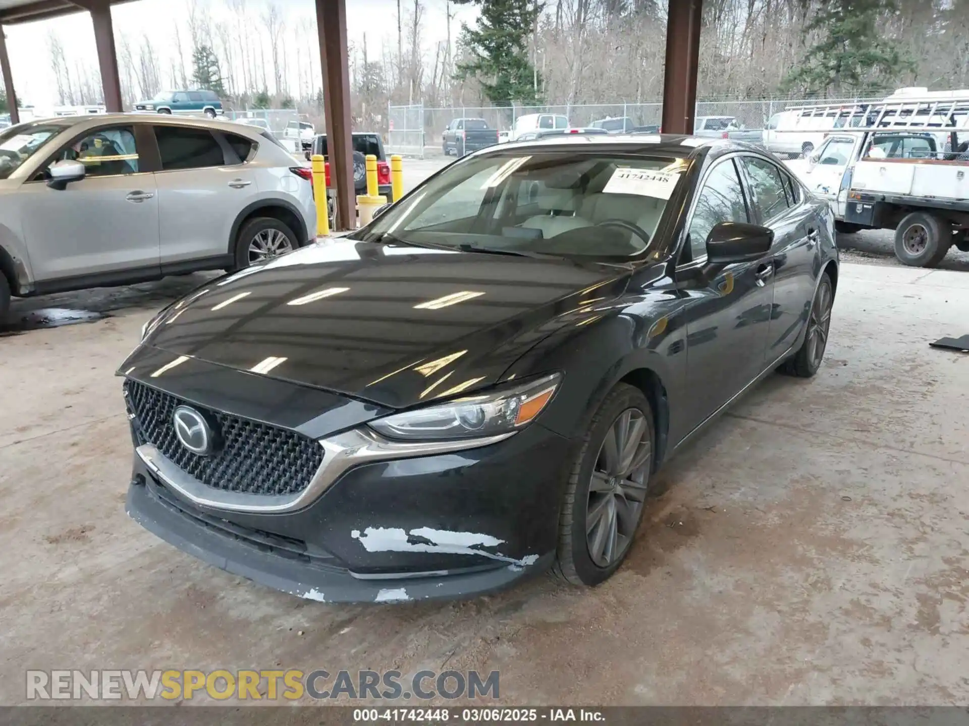 2 fotografías del automóvil dañado JM1GL1VM2M1604415 MAZDA MAZDA6 2021