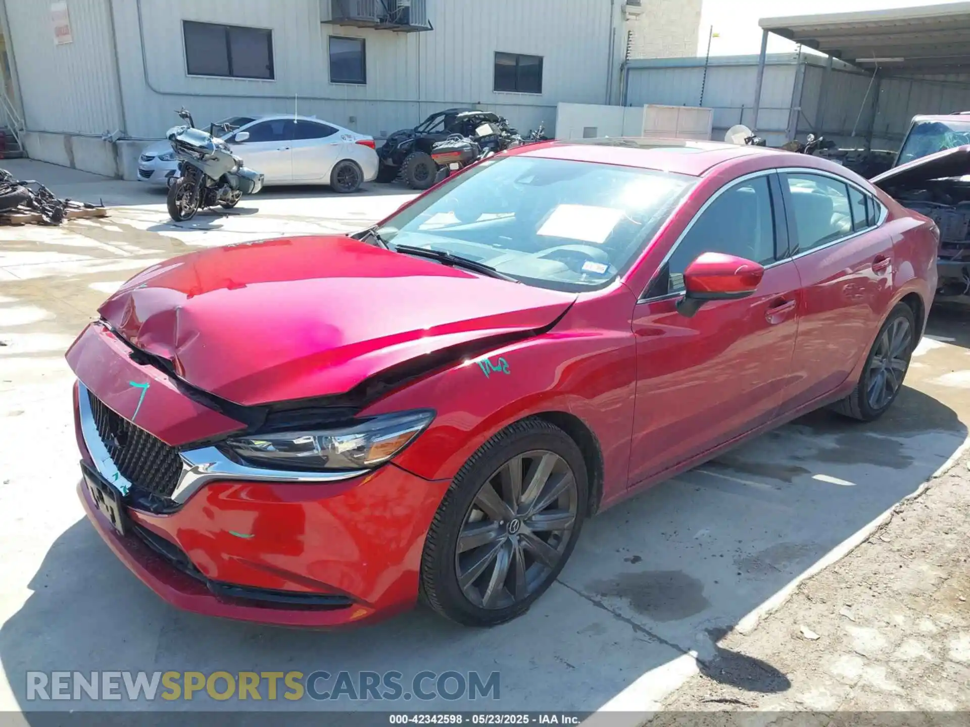 2 Photograph of a damaged car JM1GL1VMXM1619969 MAZDA MAZDA6 2021