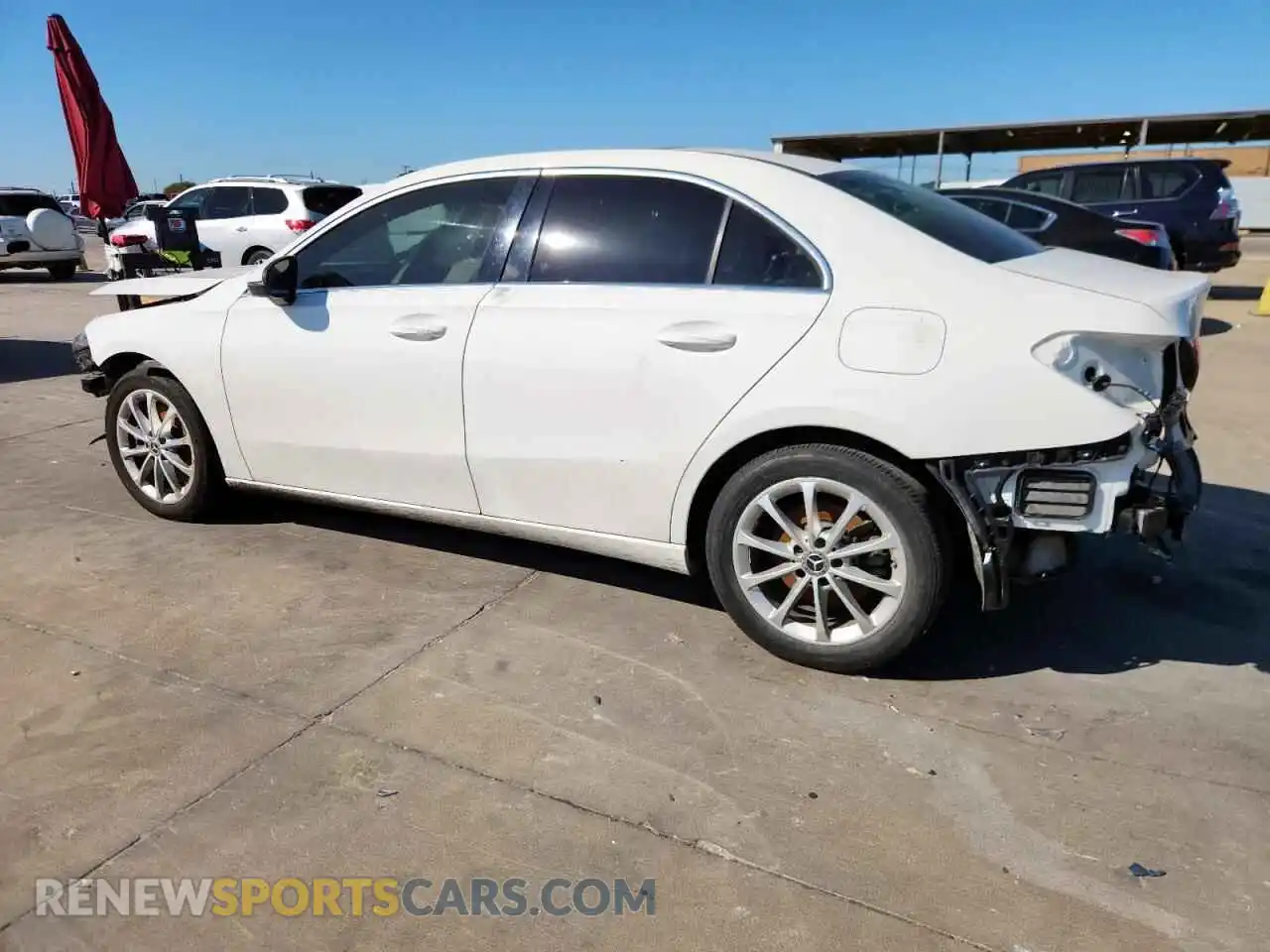 2 Photograph of a damaged car W1K3G4EB1MJ313431 MERCEDES-BENZ A-CLASS 2021