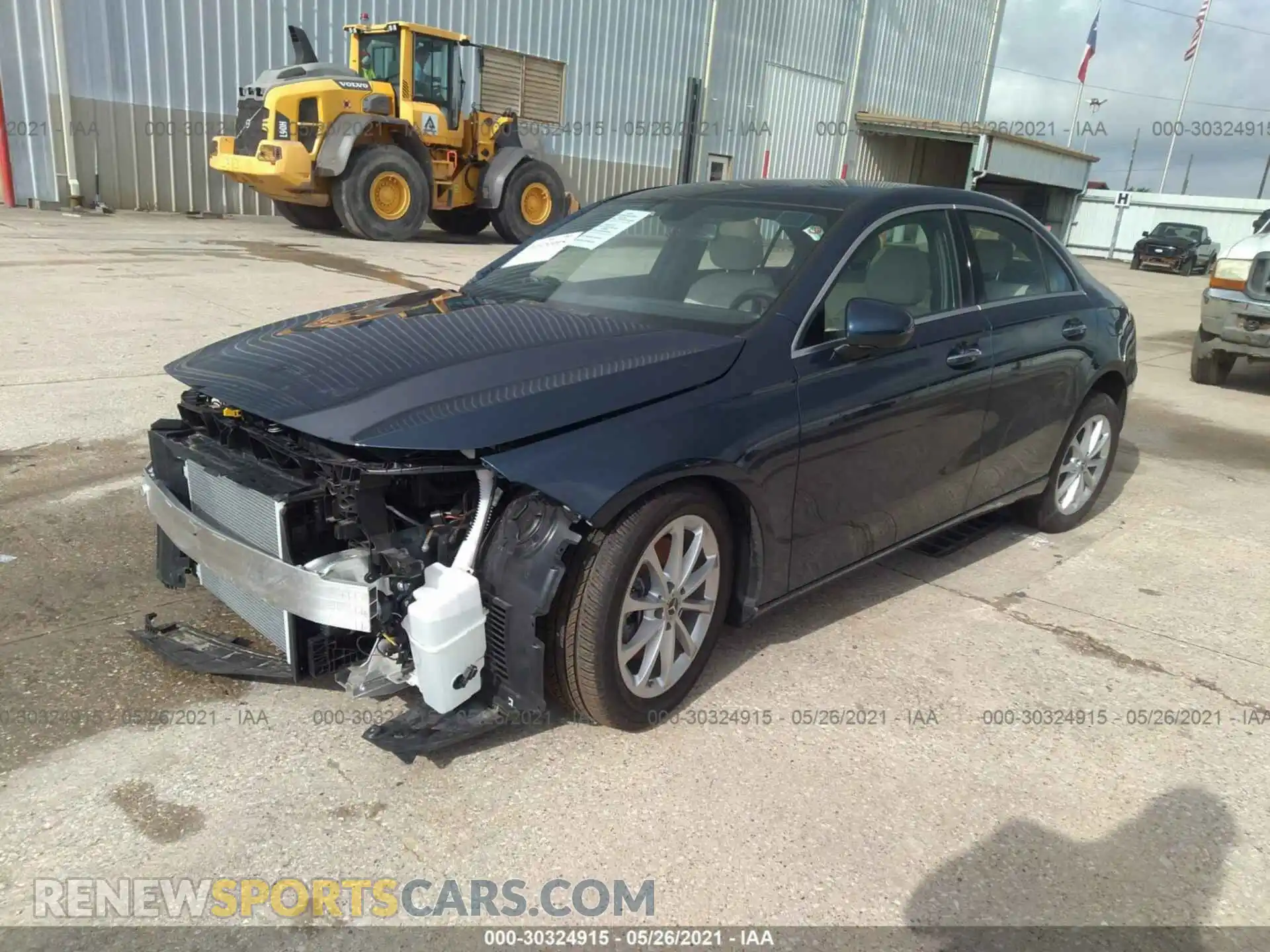2 Photograph of a damaged car W1K3G4EB2MJ270167 MERCEDES-BENZ A-CLASS 2021