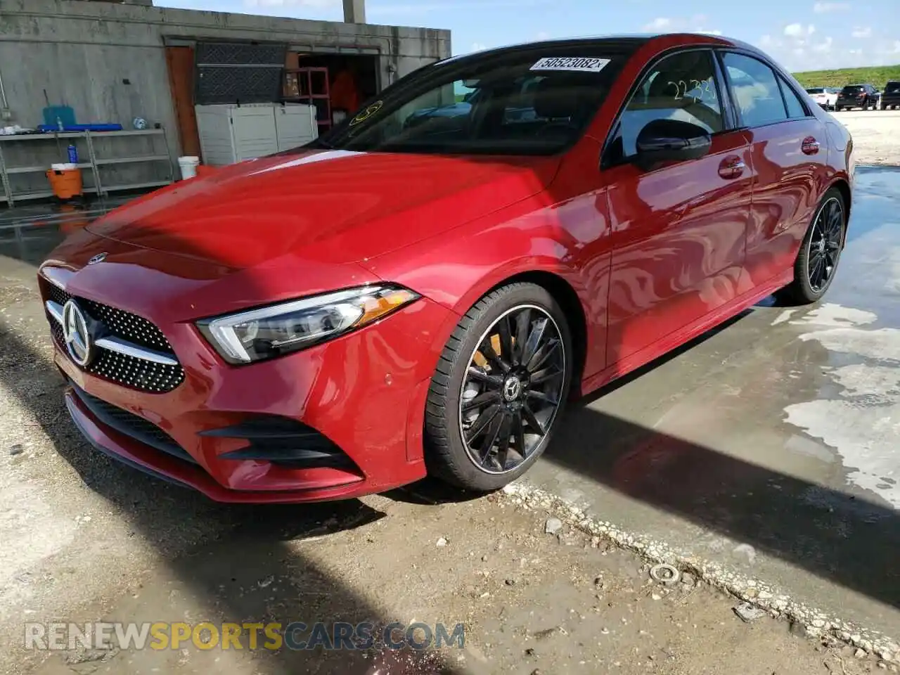 2 Photograph of a damaged car W1K3G4EB3MJ279489 MERCEDES-BENZ A-CLASS 2021