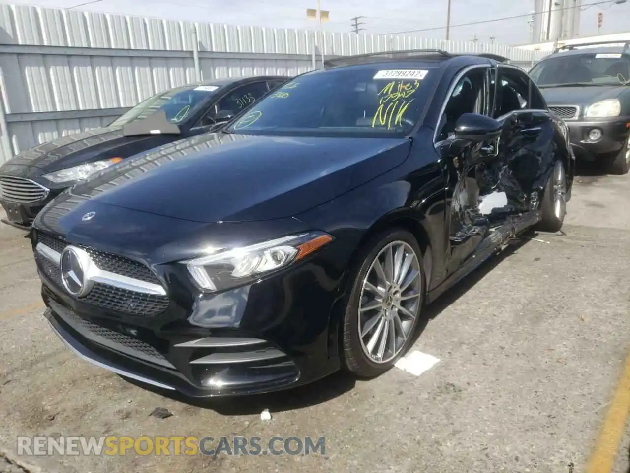 2 Photograph of a damaged car W1K3G4EB5MJ262404 MERCEDES-BENZ A-CLASS 2021