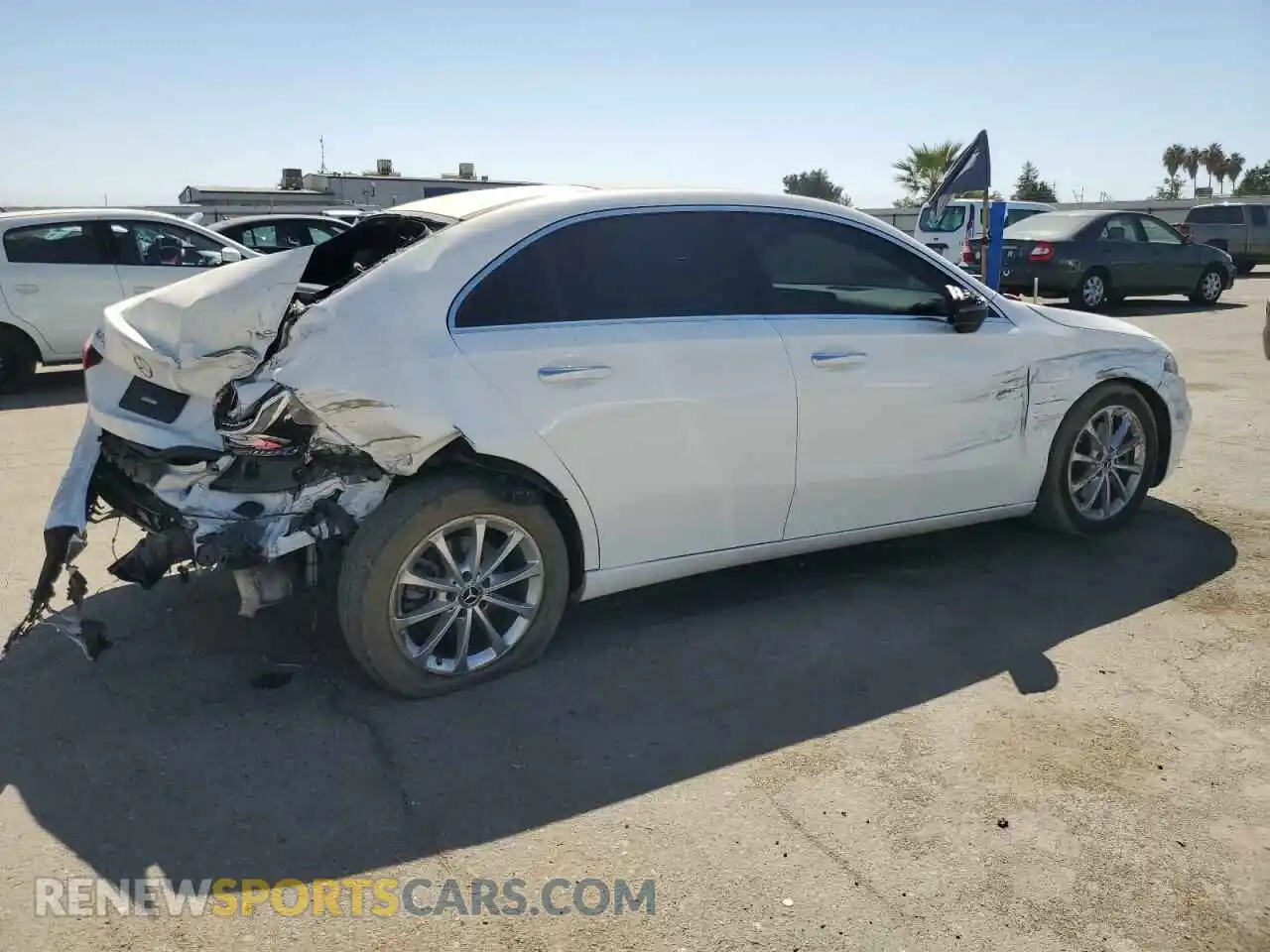 3 Photograph of a damaged car W1K3G4EB8MJ259447 MERCEDES-BENZ A-CLASS 2021