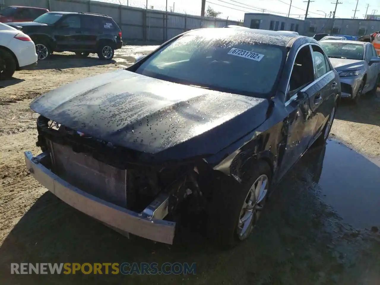 2 fotografías del automóvil dañado W1K3G4EBXMJ308602 MERCEDES-BENZ A-CLASS 2021