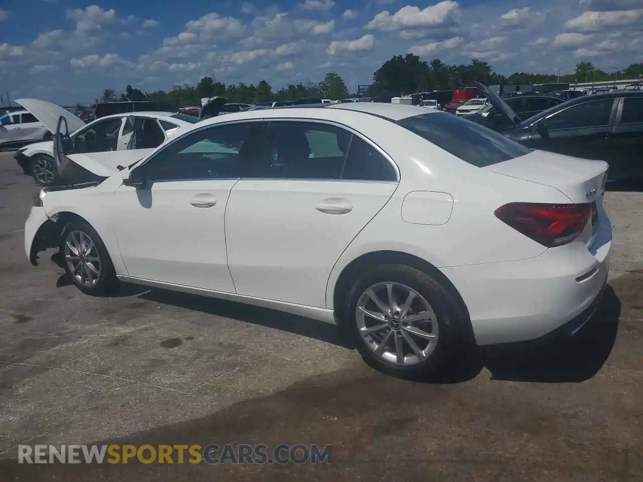 2 Photograph of a damaged car W1K3G4EBXMJ311970 MERCEDES-BENZ A-CLASS 2021