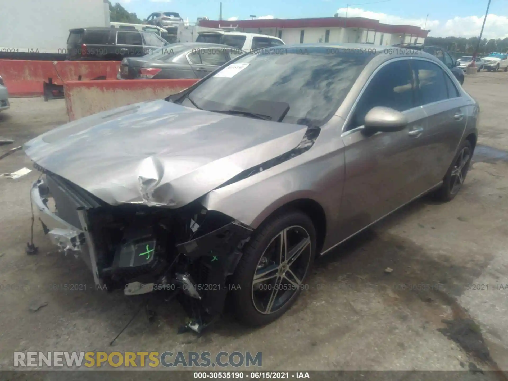 2 Фотография поврежденного автомобиля W1K3G4FB3MJ257510 MERCEDES-BENZ A-CLASS 2021