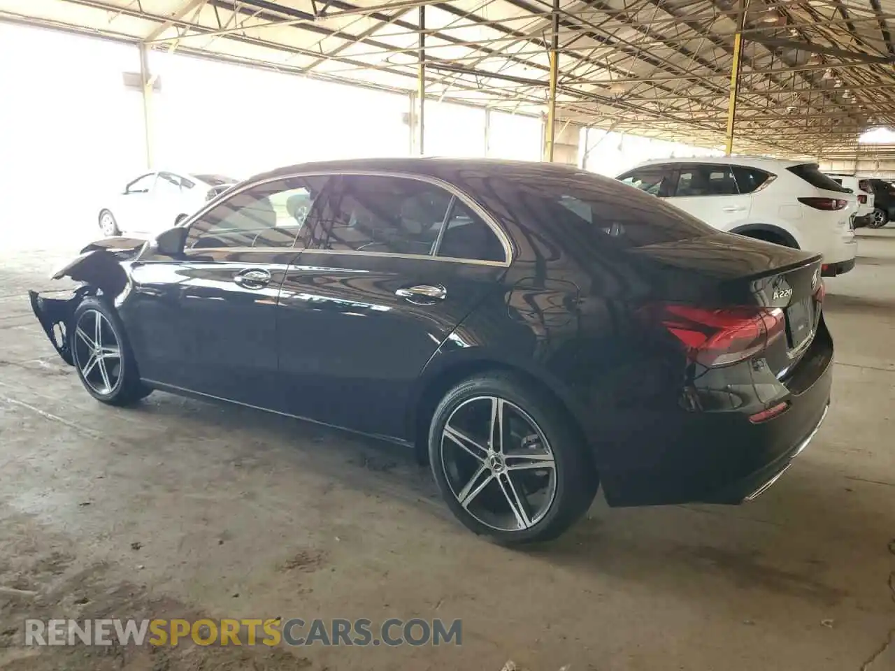 2 Photograph of a damaged car W1K3G4EB6NJ360231 MERCEDES-BENZ A-CLASS 2022