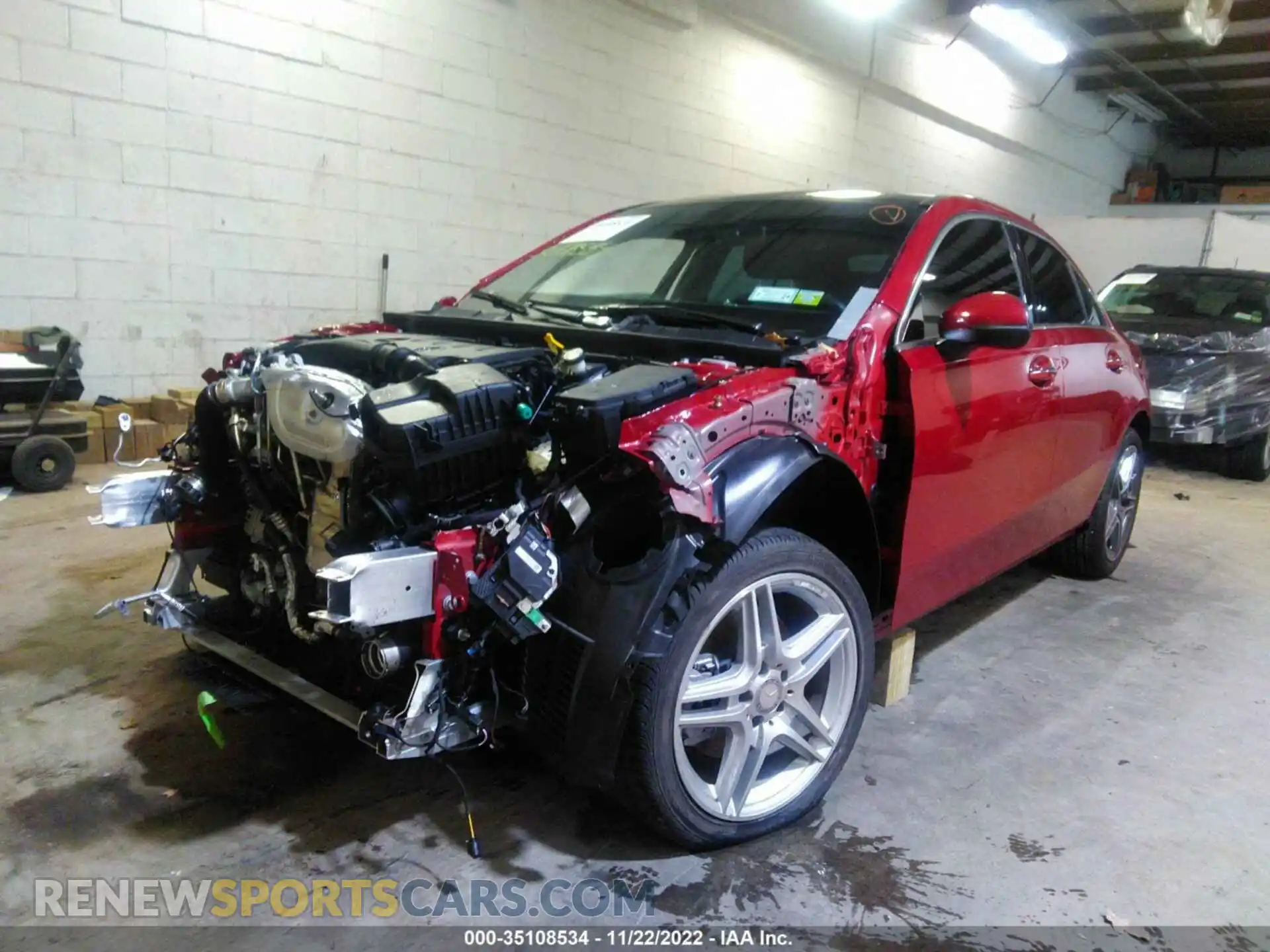 2 Photograph of a damaged car W1K3G4FB5NJ353320 MERCEDES-BENZ A-CLASS 2022