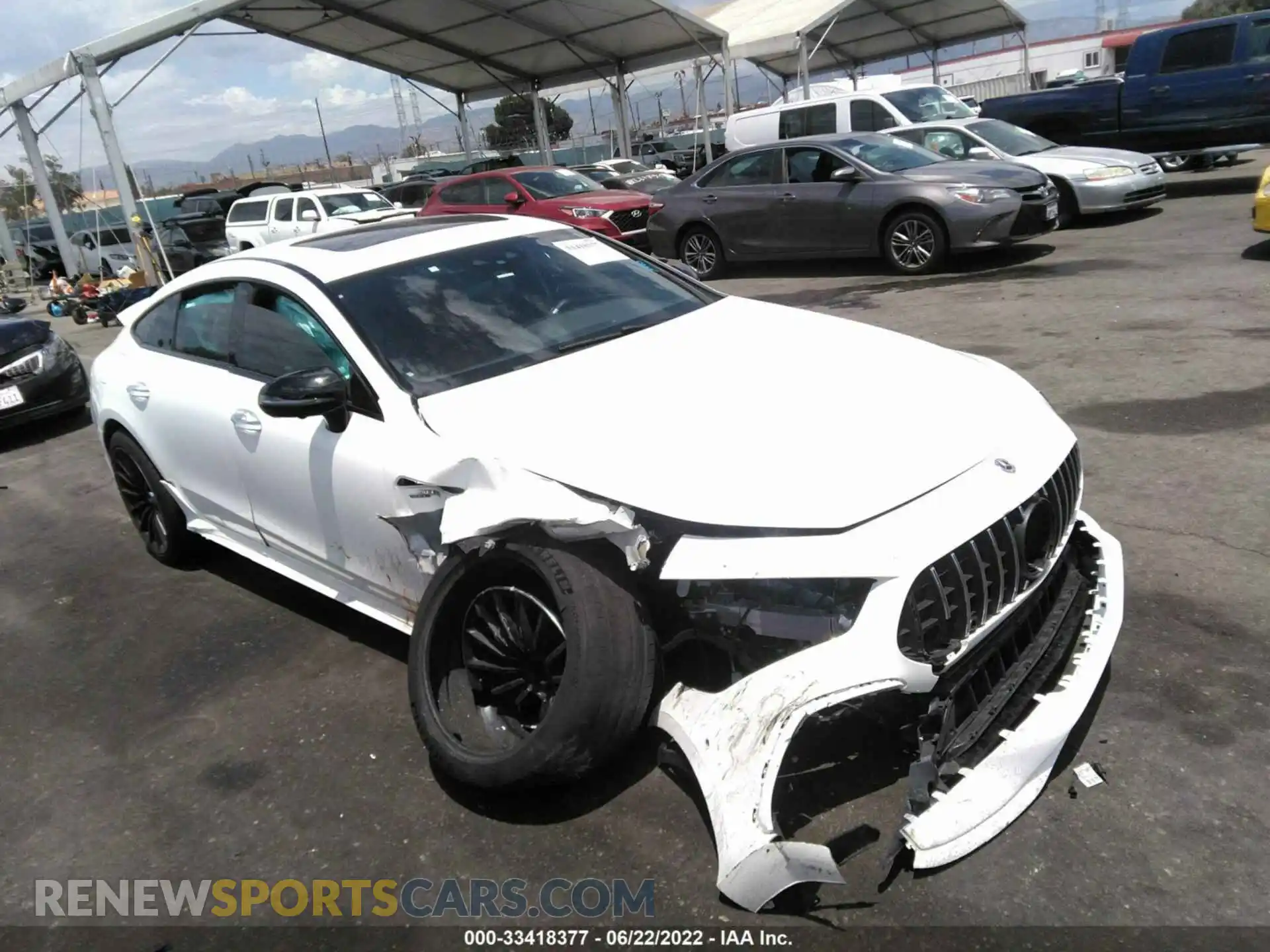 1 Photograph of a damaged car W1K7X5KB9MA041948 MERCEDES-BENZ AMG GT 2021